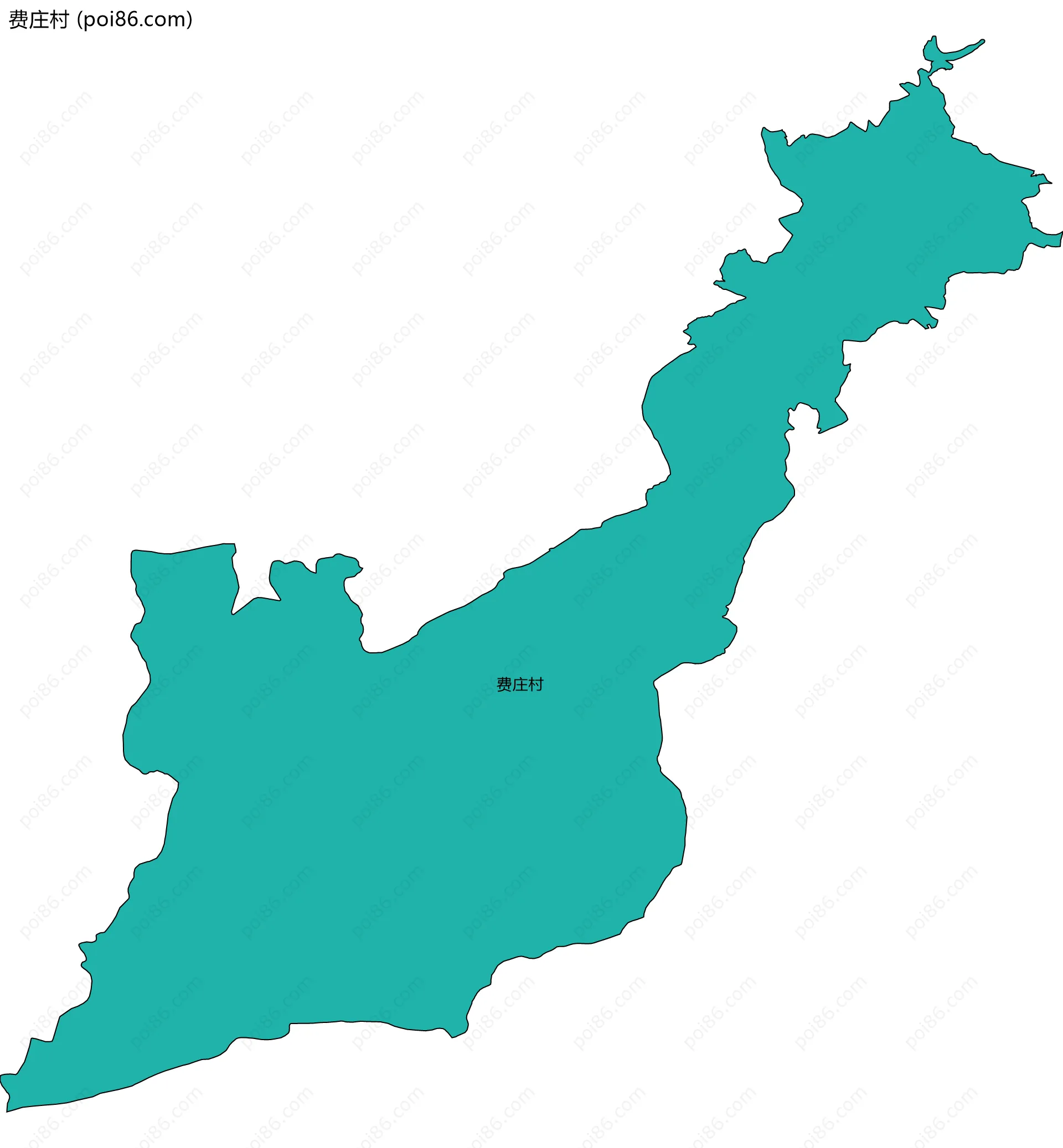 费庄村边界地图