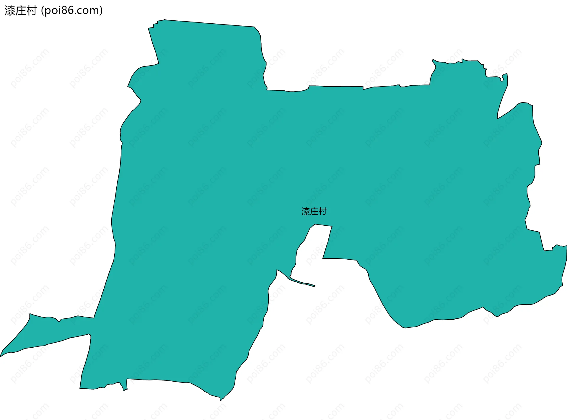 漆庄村边界地图