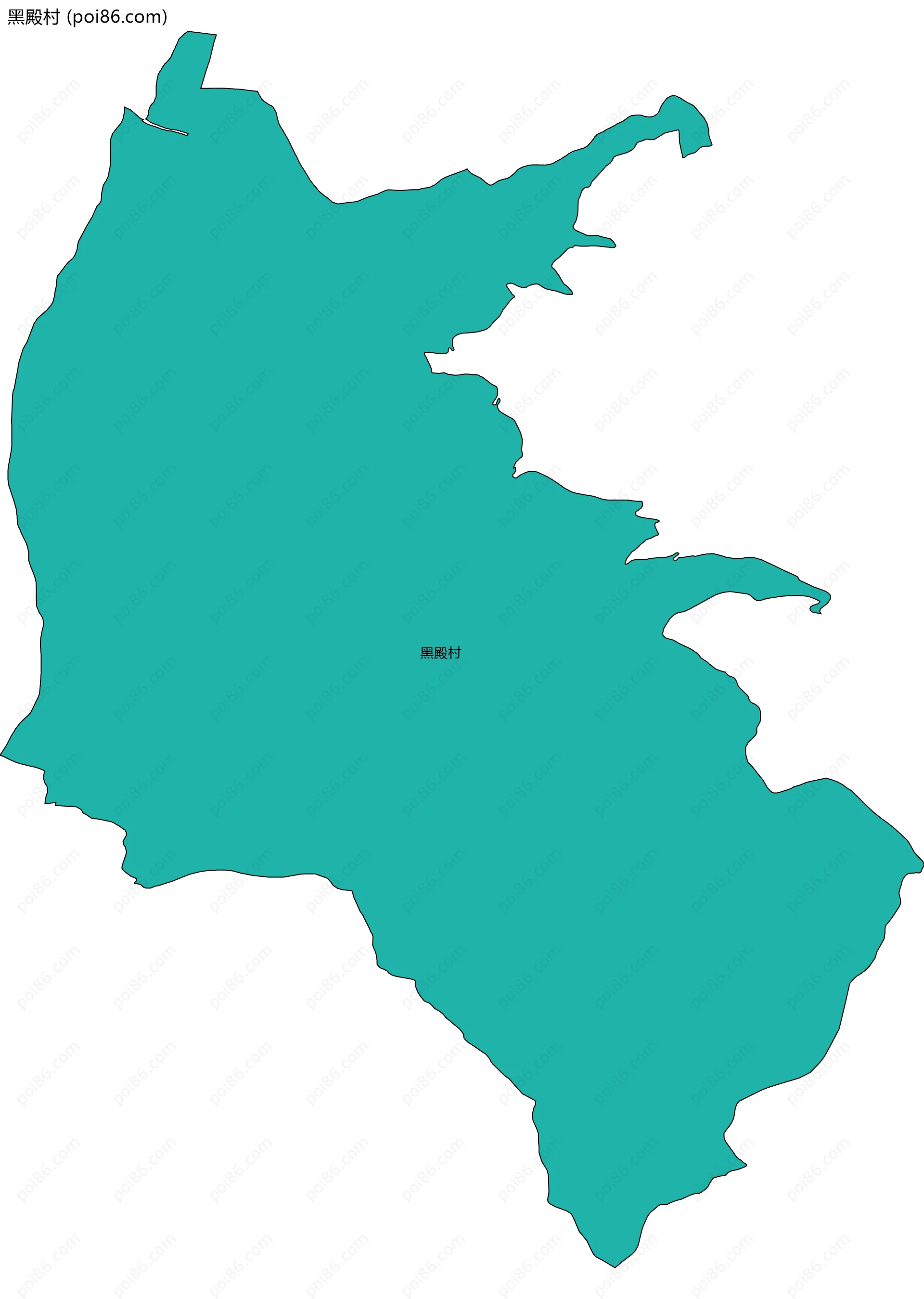 黑殿村边界地图