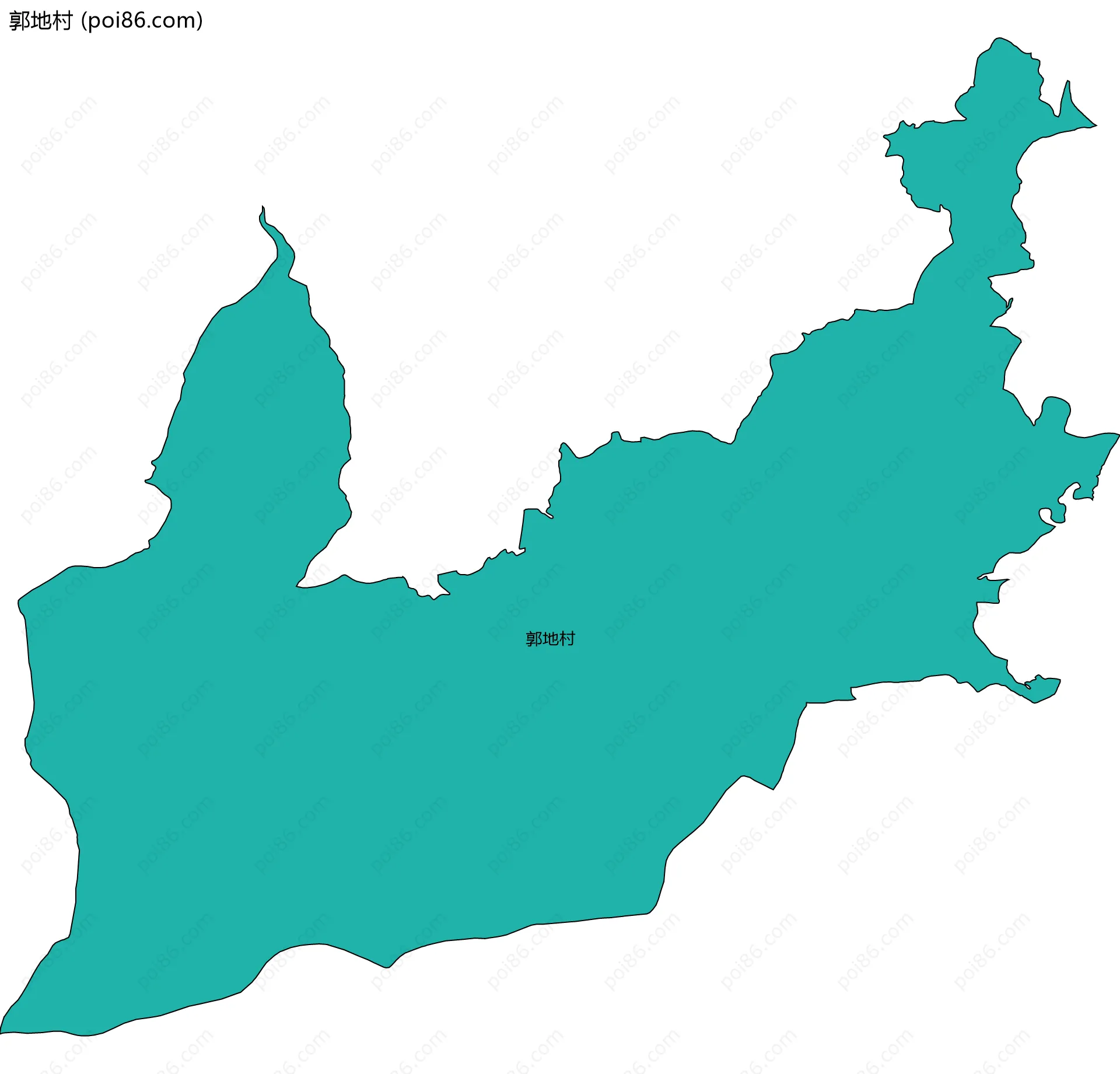 郭地村边界地图