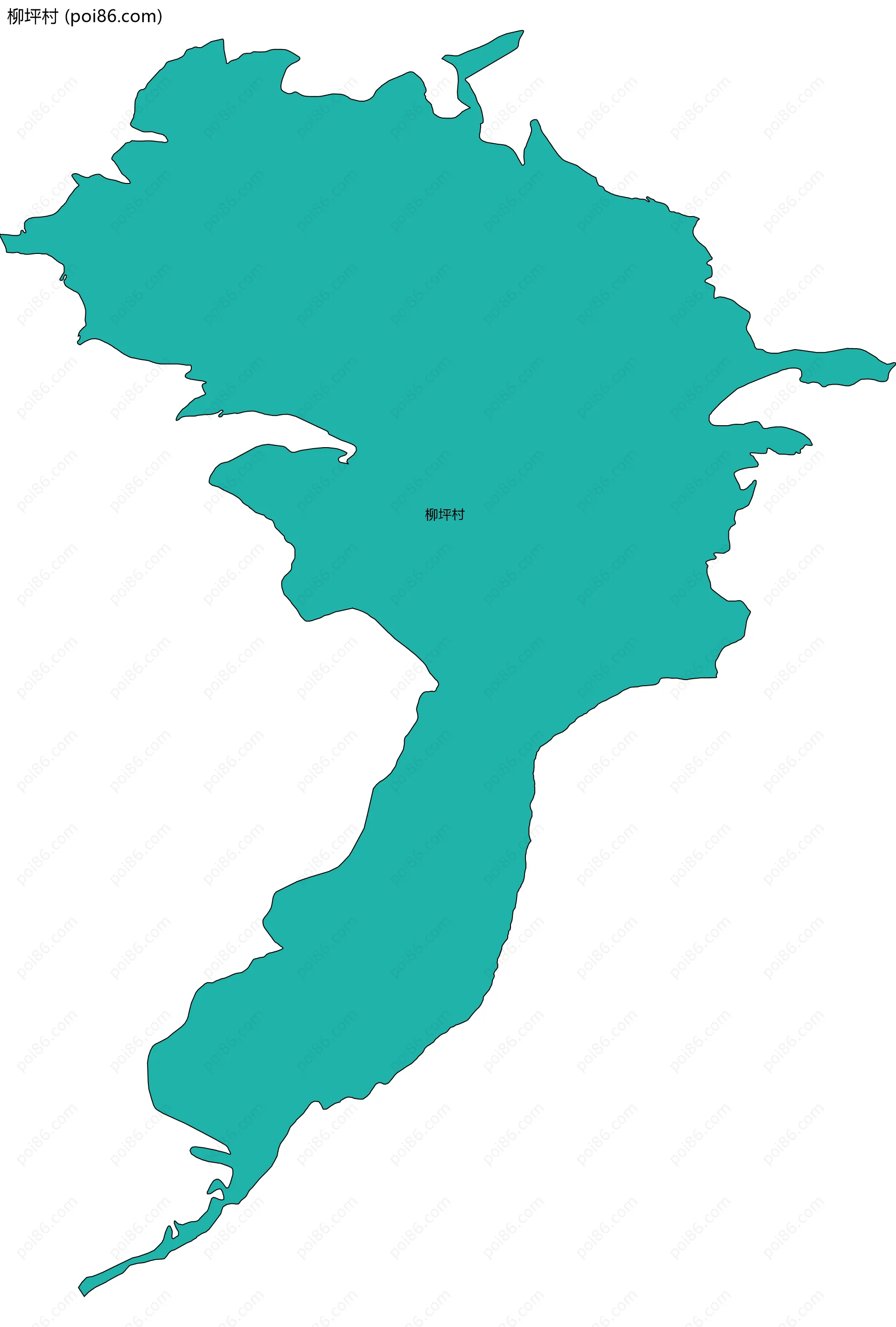 柳坪村边界地图