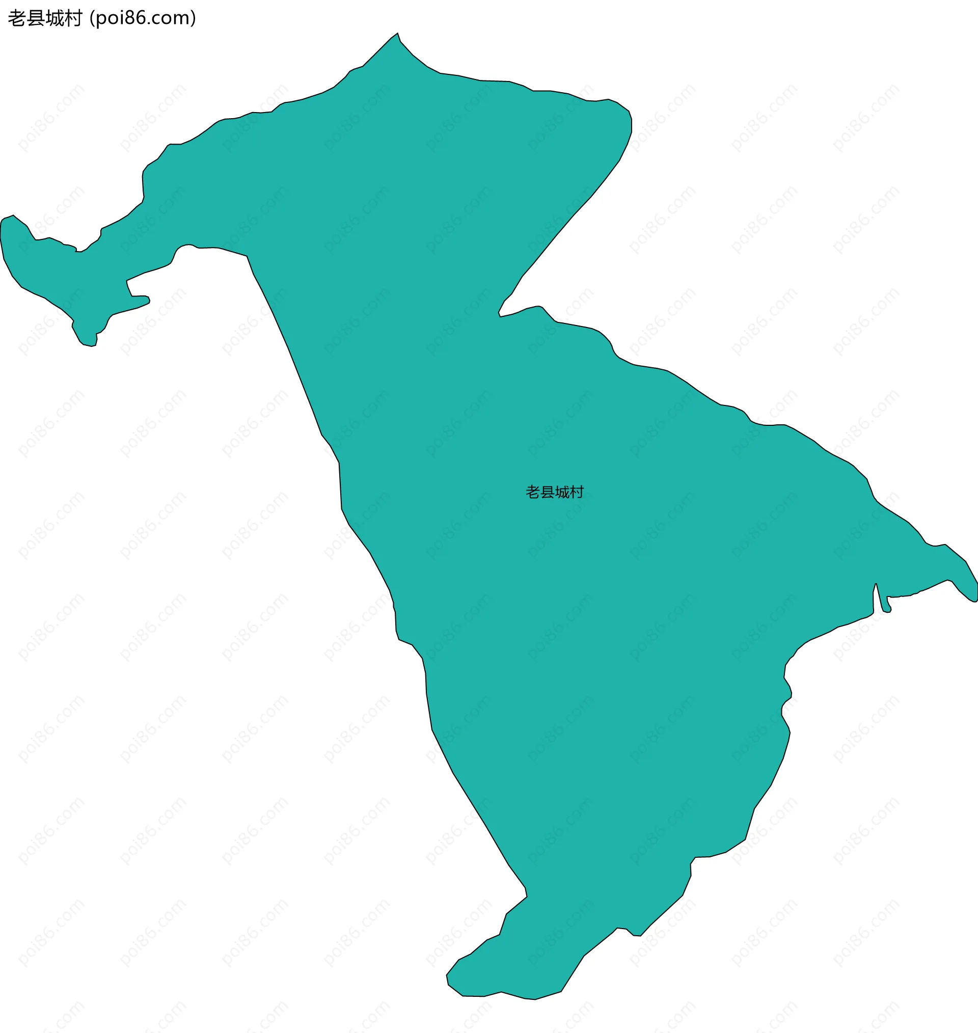 老县城村边界地图
