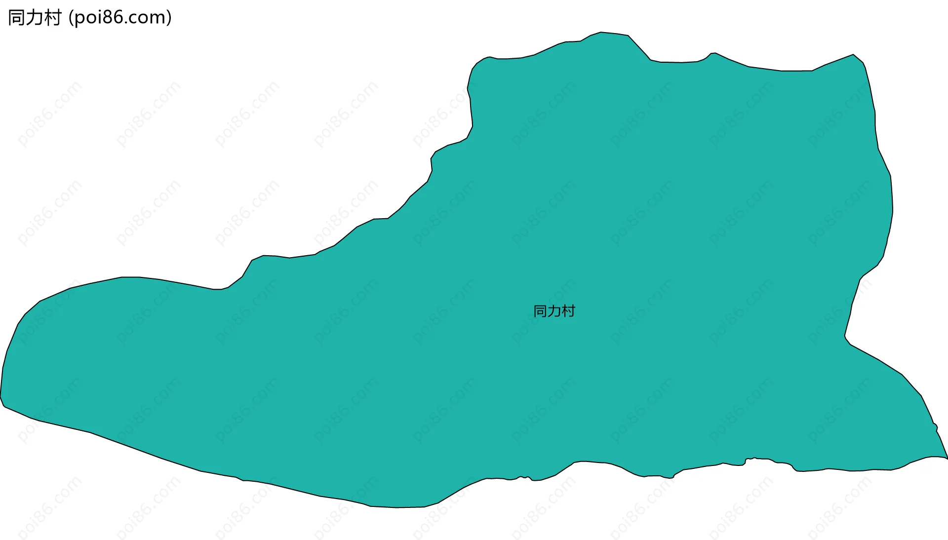 同力村边界地图