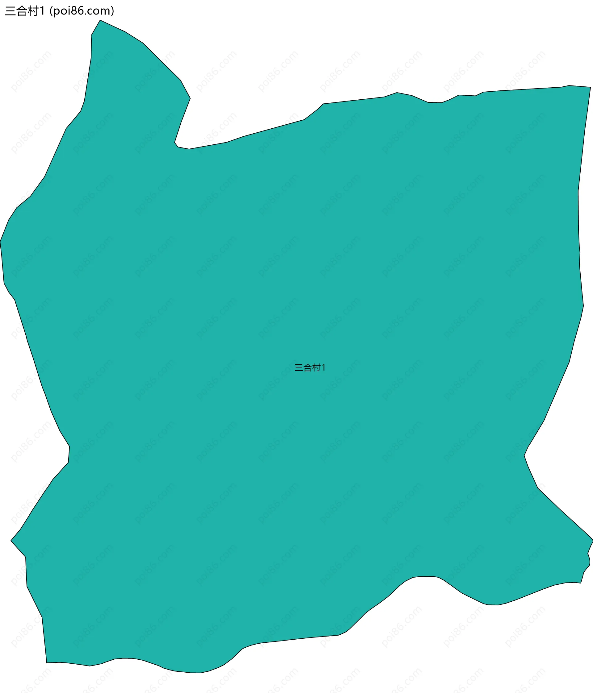 三合村1边界地图