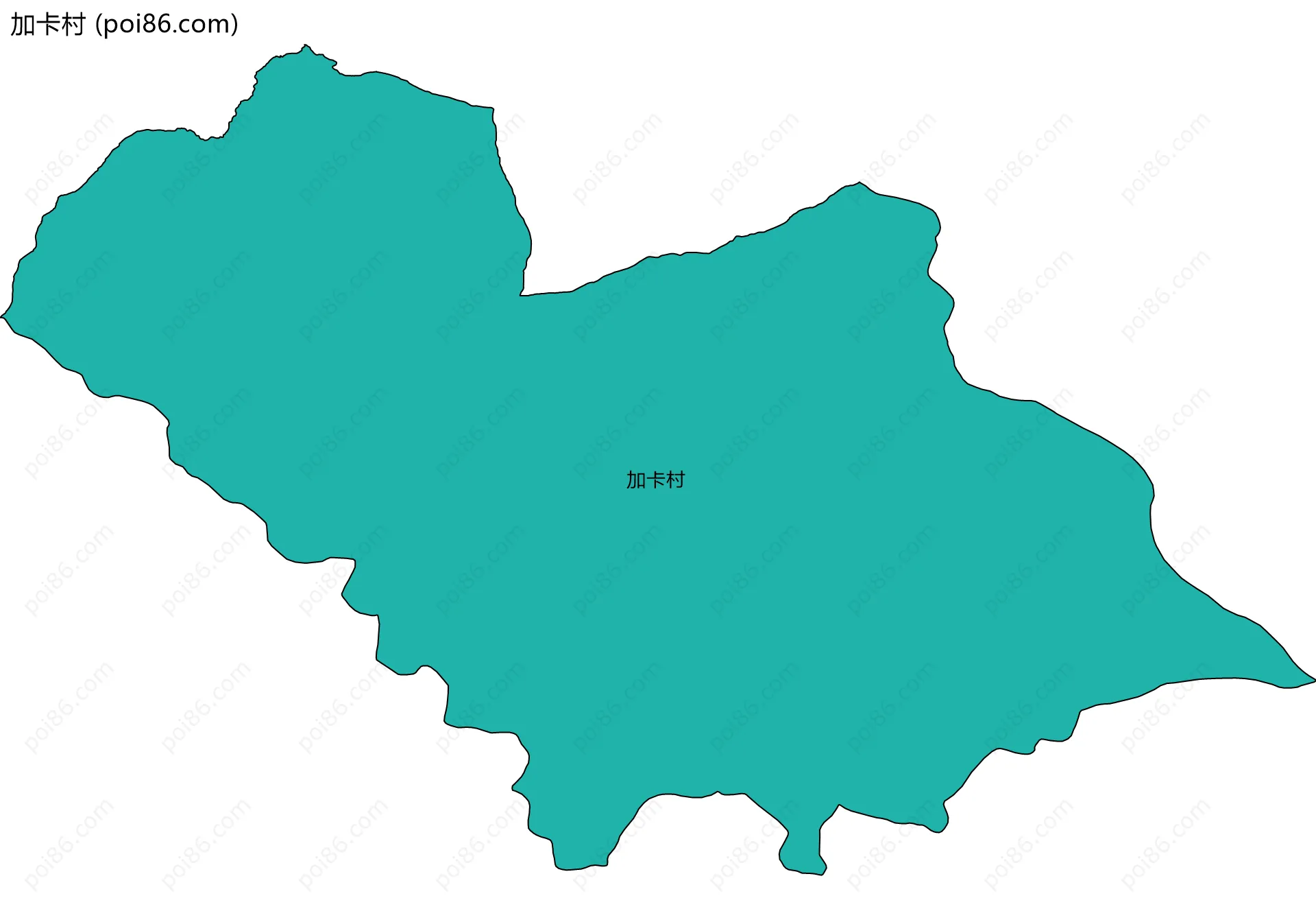 加卡村边界地图