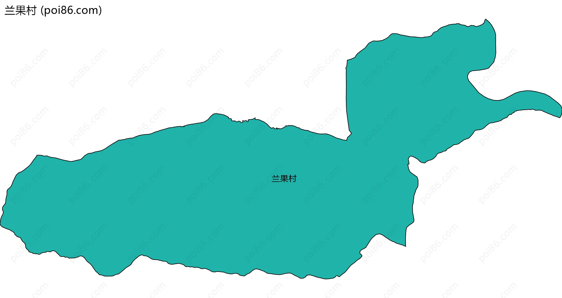 兰果村边界地图