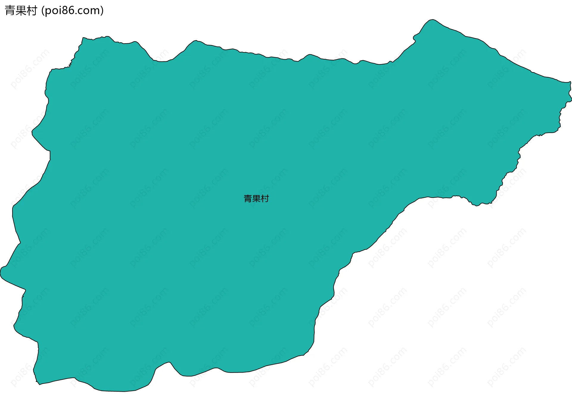 青果村边界地图