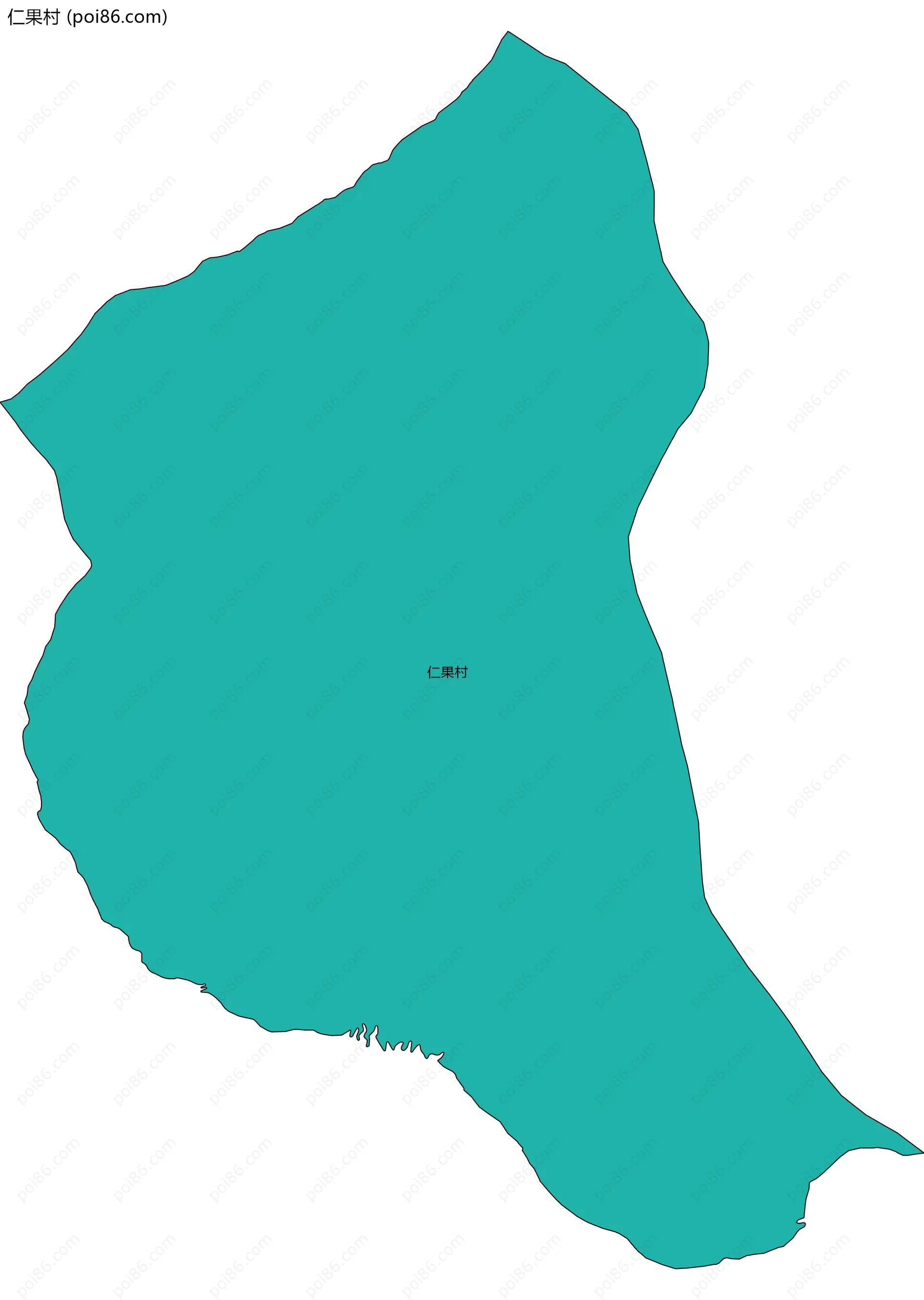 仁果村边界地图