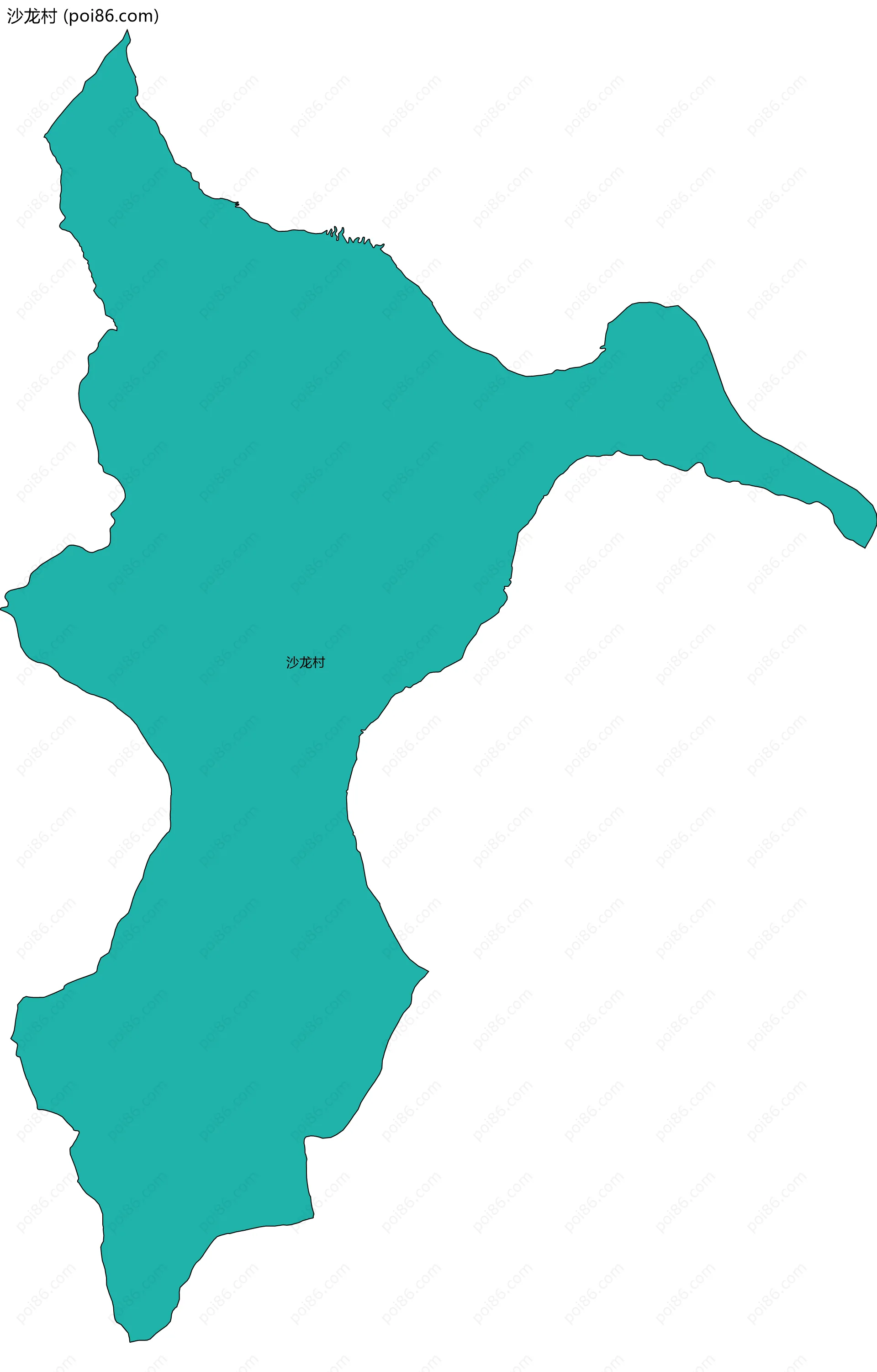 沙龙村边界地图