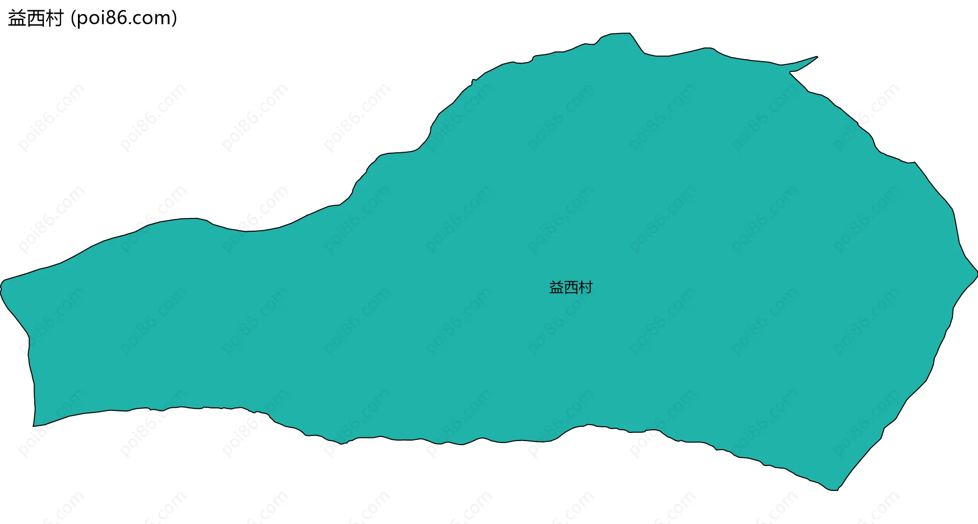 益西村边界地图