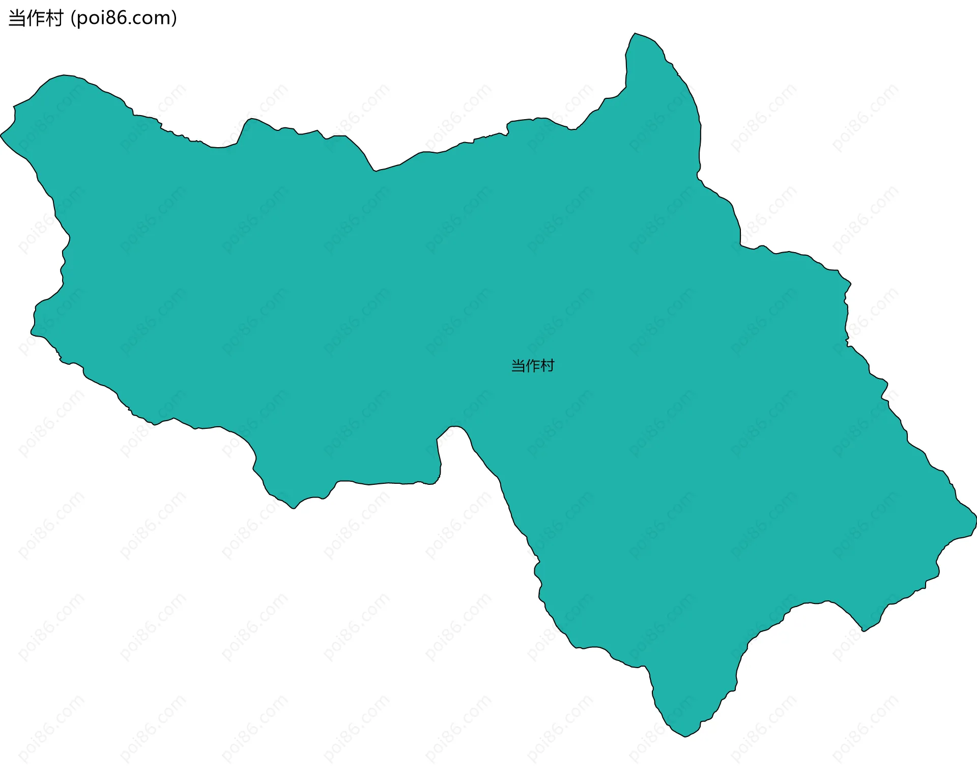 当作村边界地图