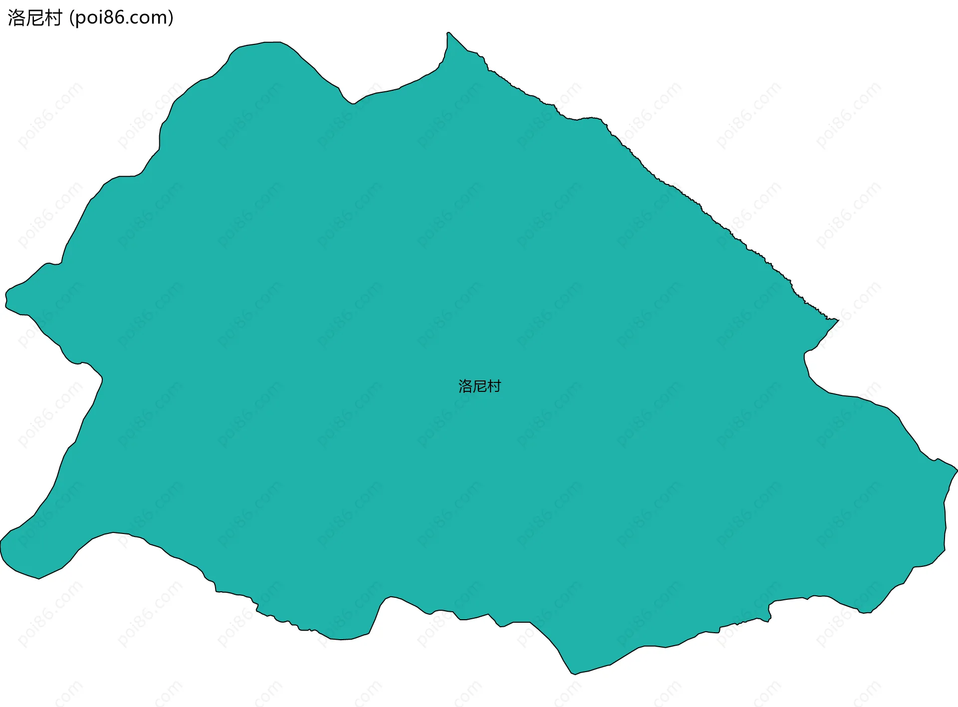 洛尼村边界地图