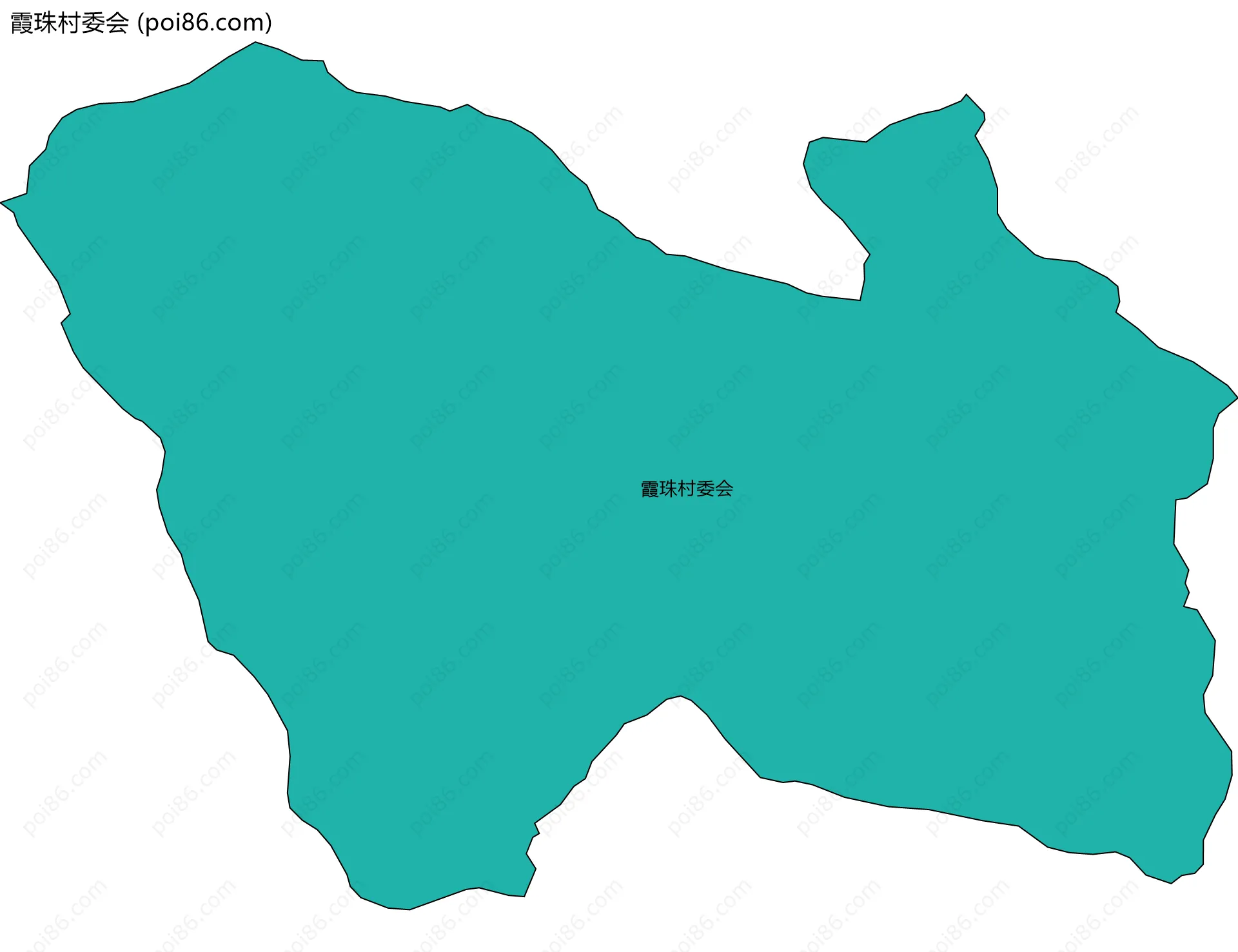 霞珠村委会边界地图