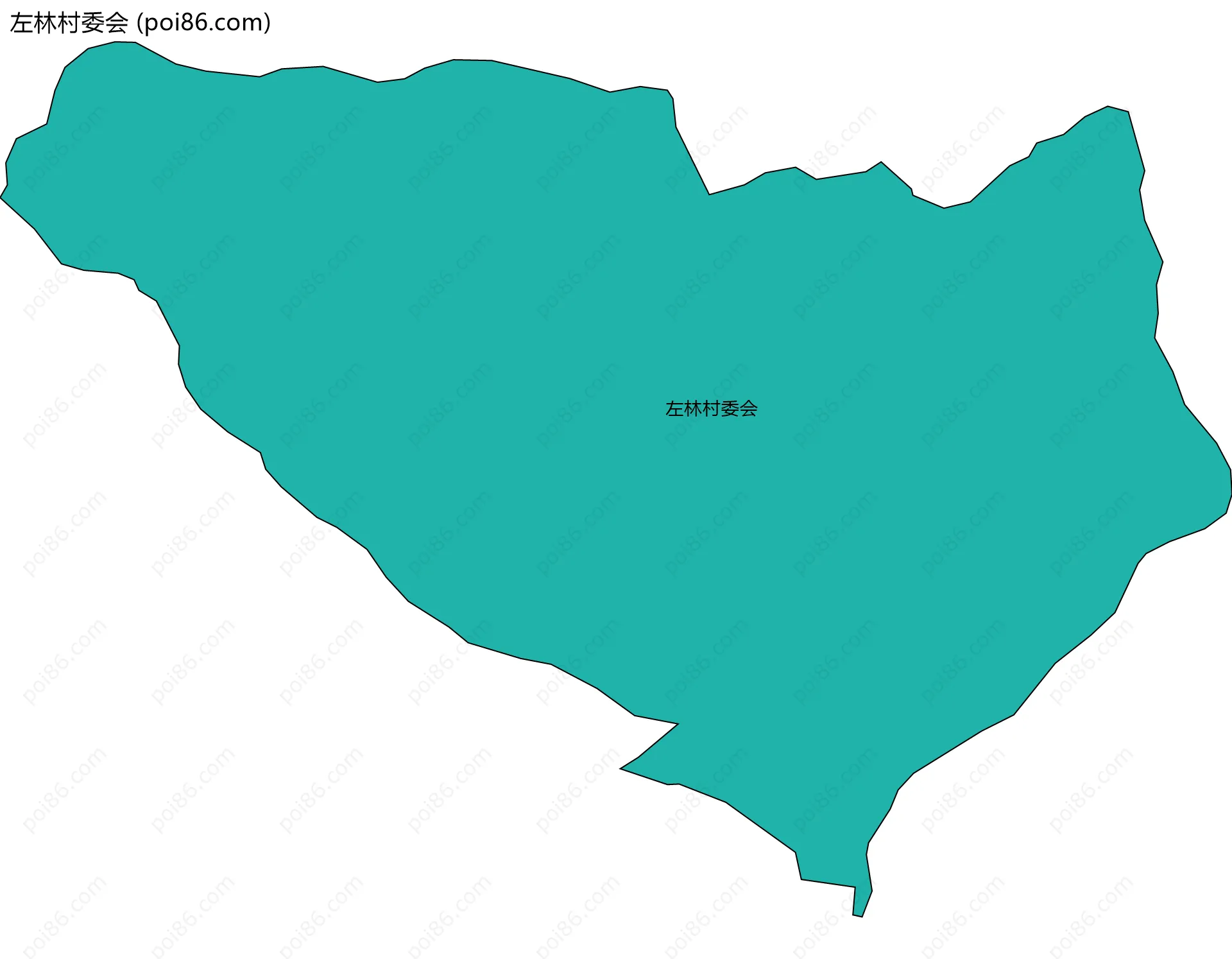 左林村委会边界地图