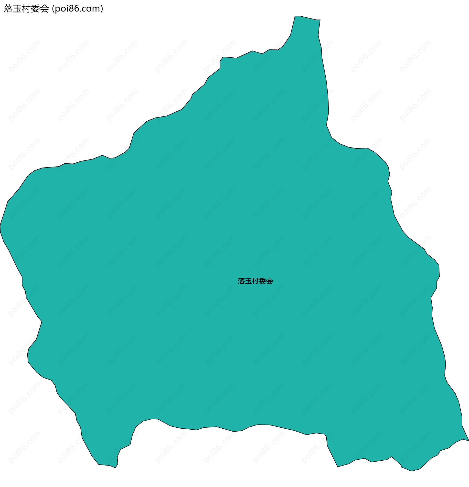 落玉村委会边界地图