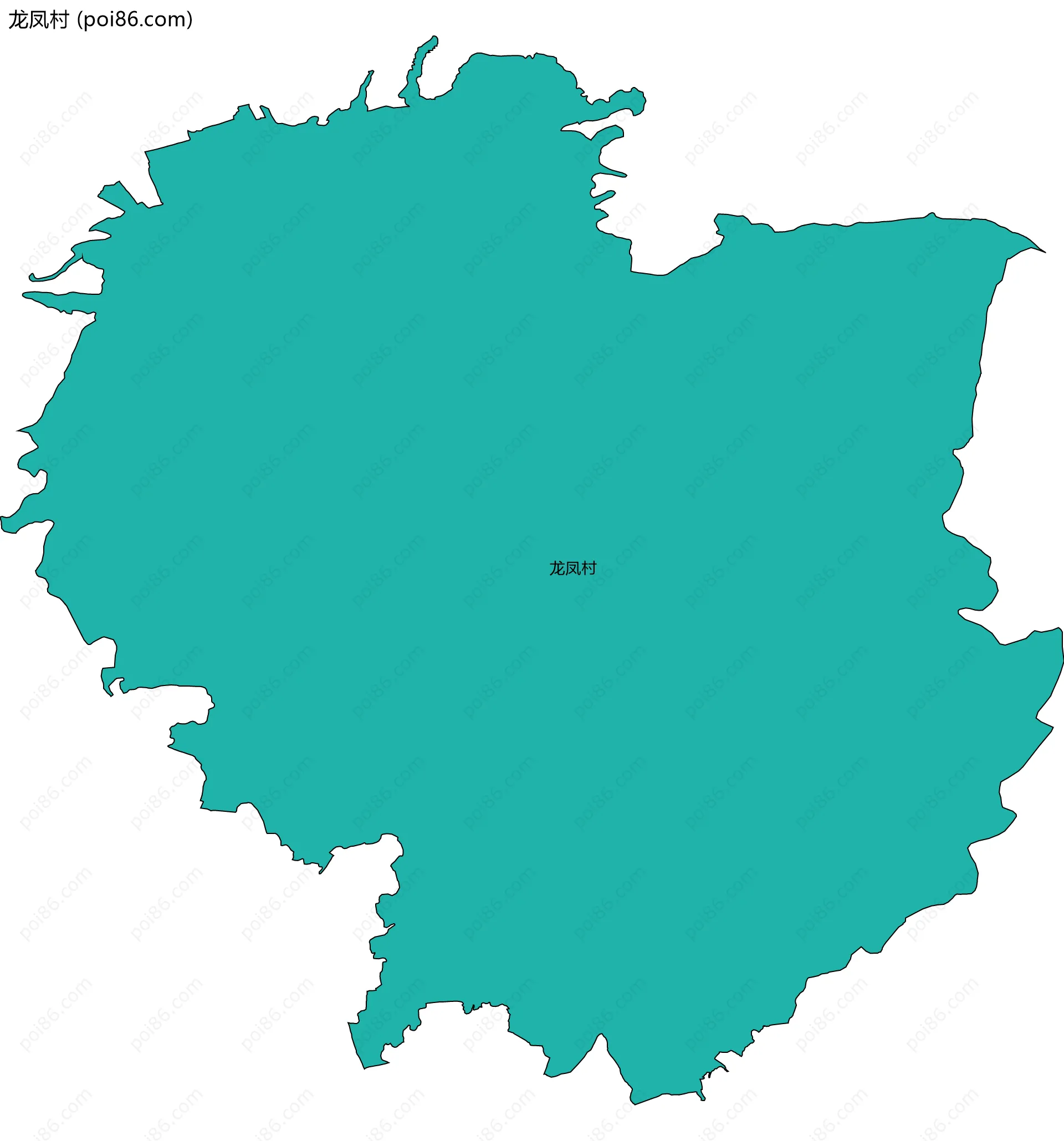 龙凤村边界地图