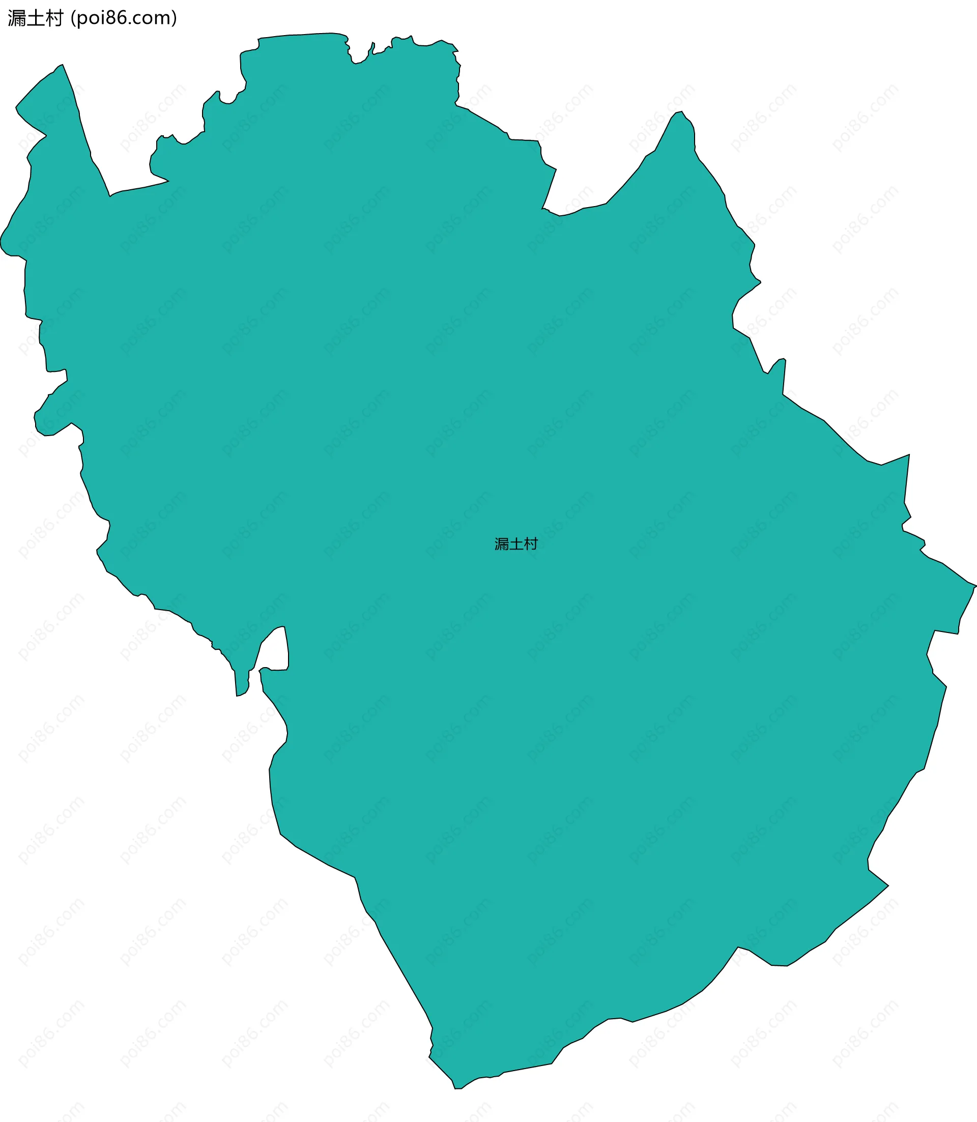 漏土村边界地图