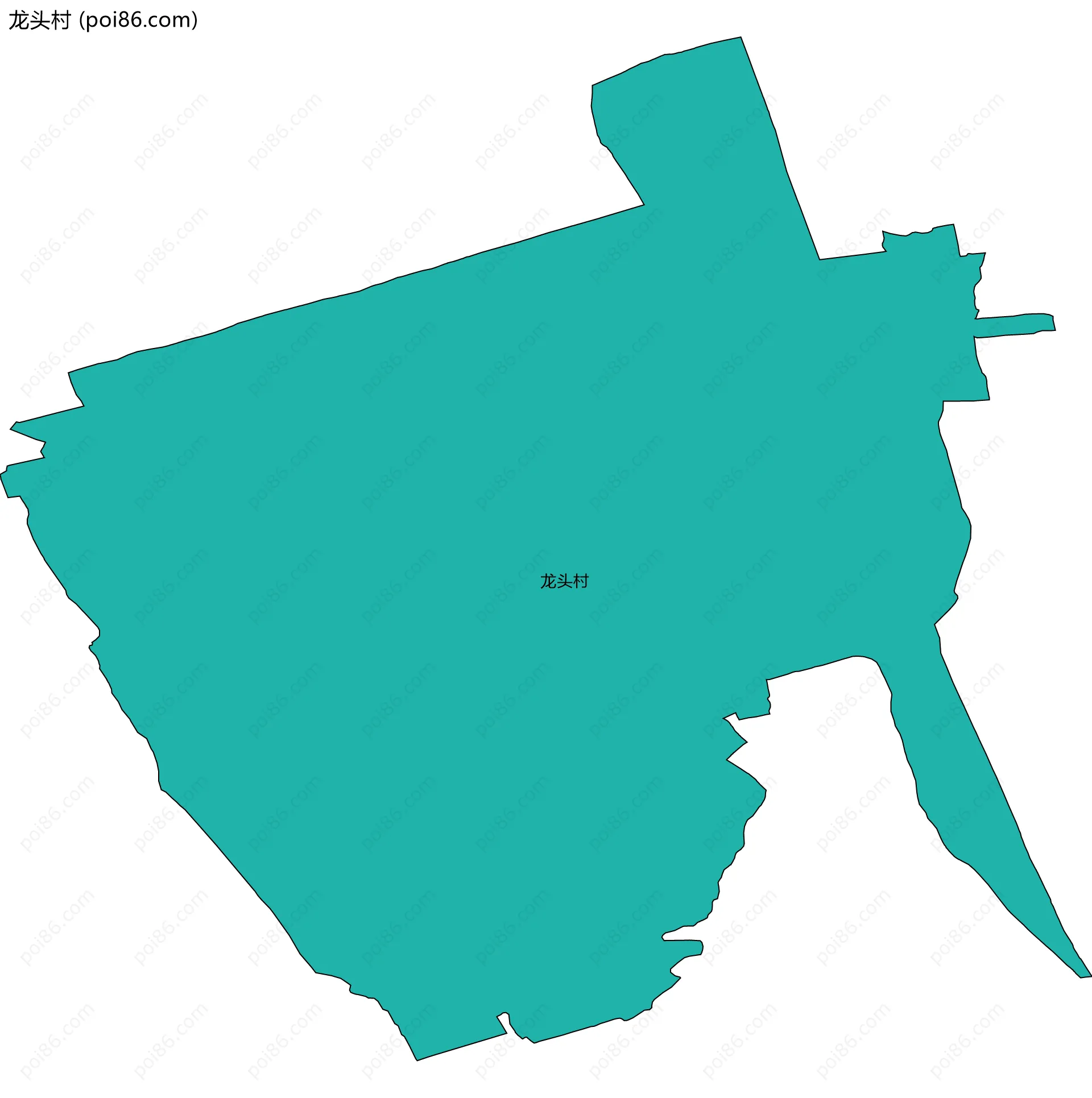 龙头村边界地图