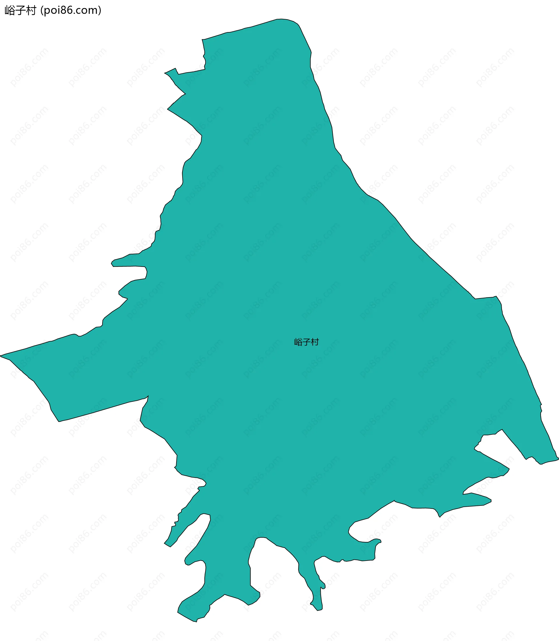 峪子村边界地图