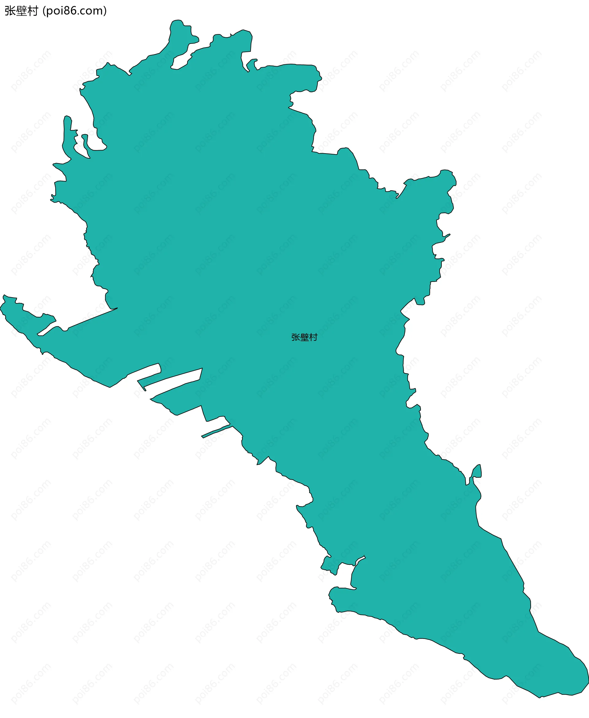 张壁村边界地图