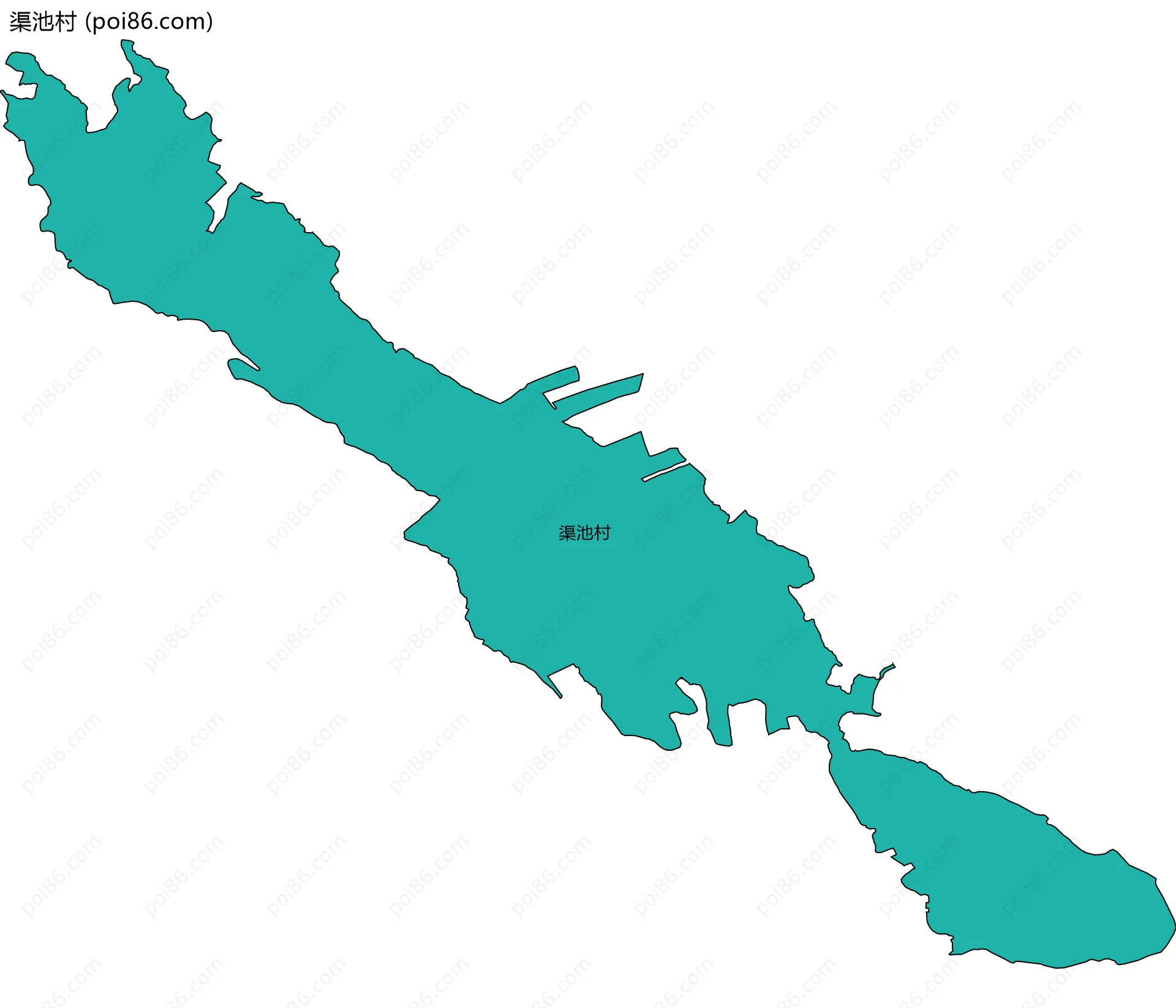 渠池村边界地图