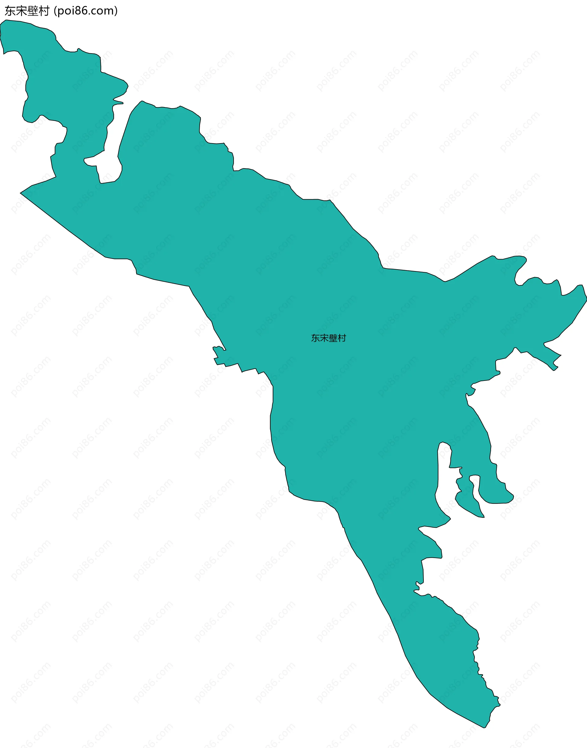 东宋壁村边界地图