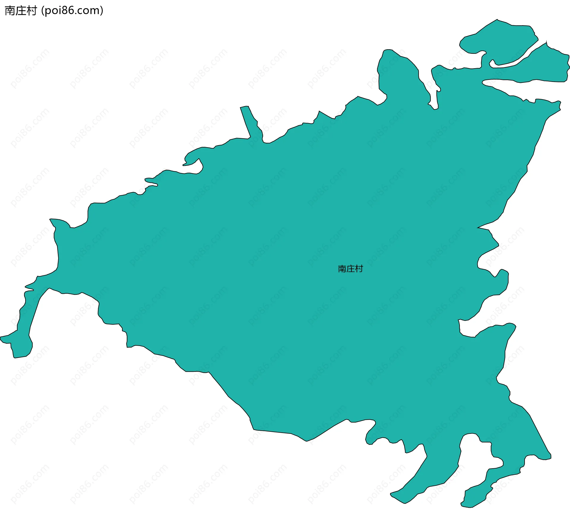 南庄村边界地图