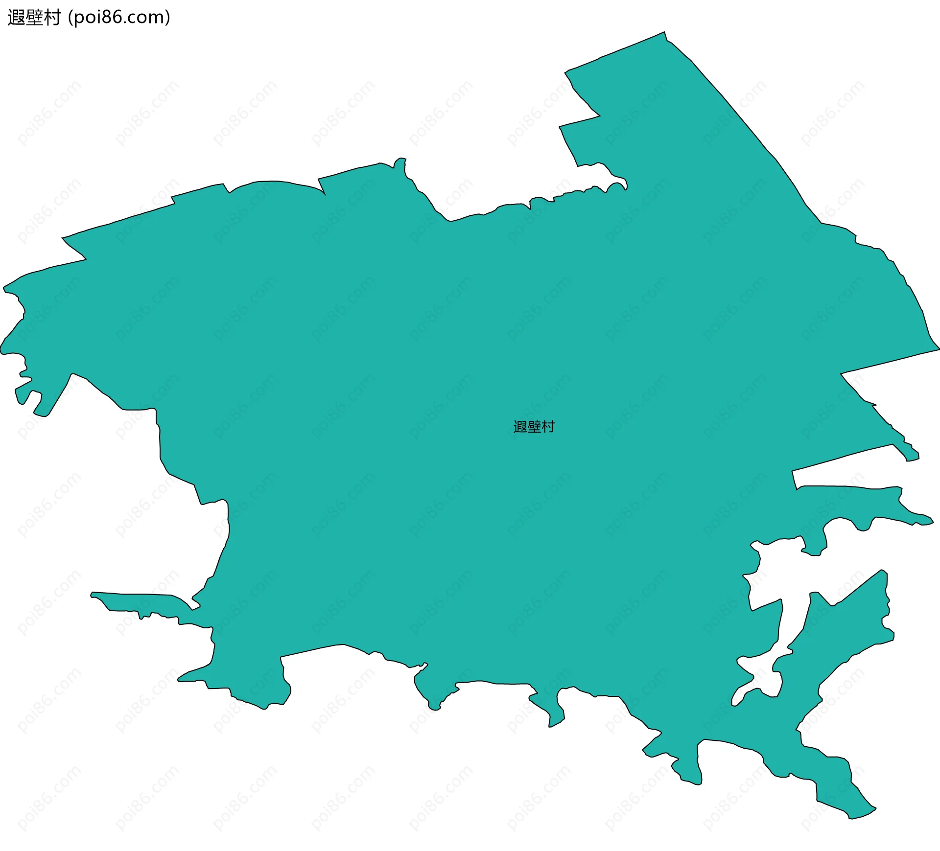 遐壁村边界地图