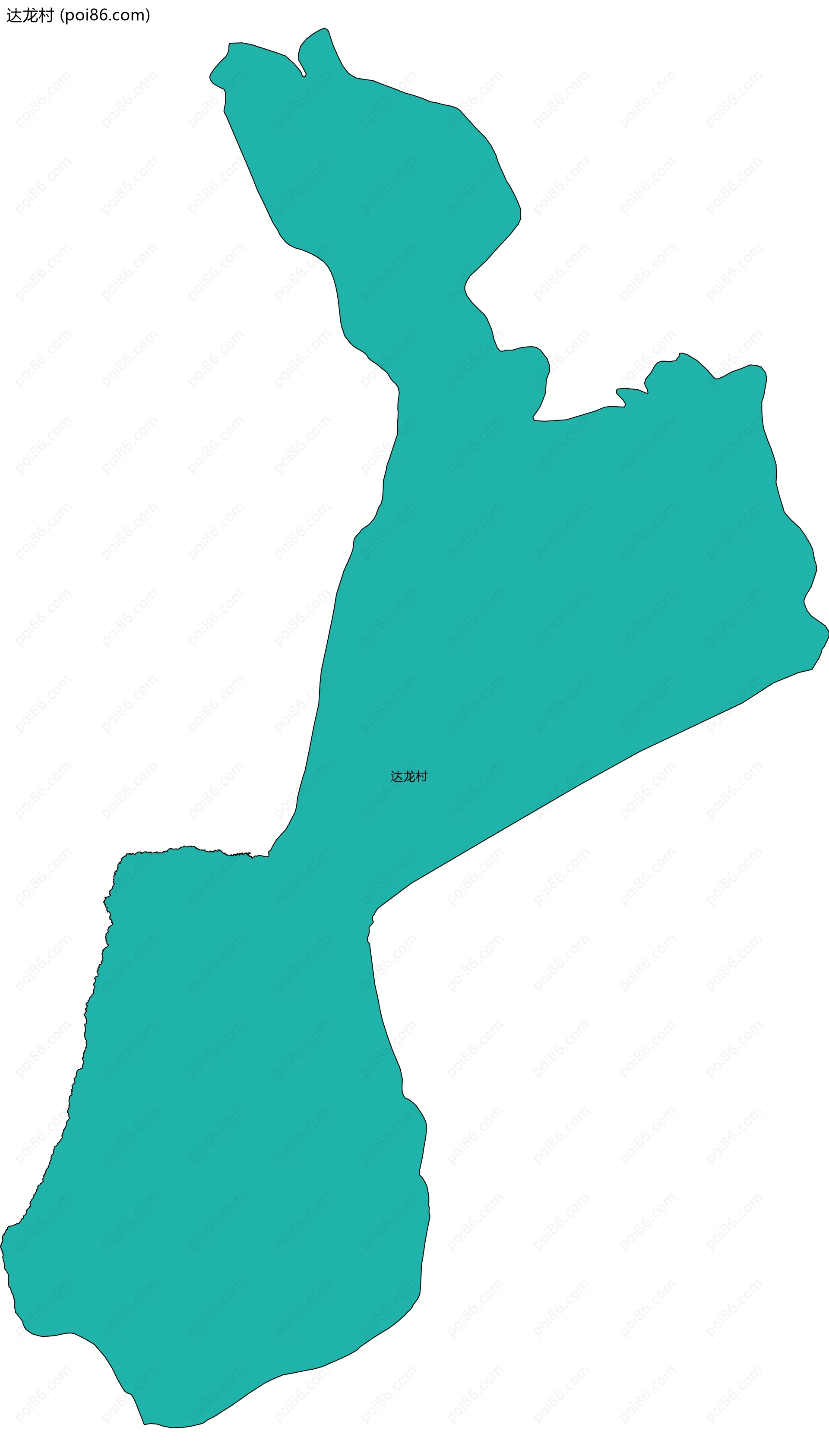 达龙村边界地图
