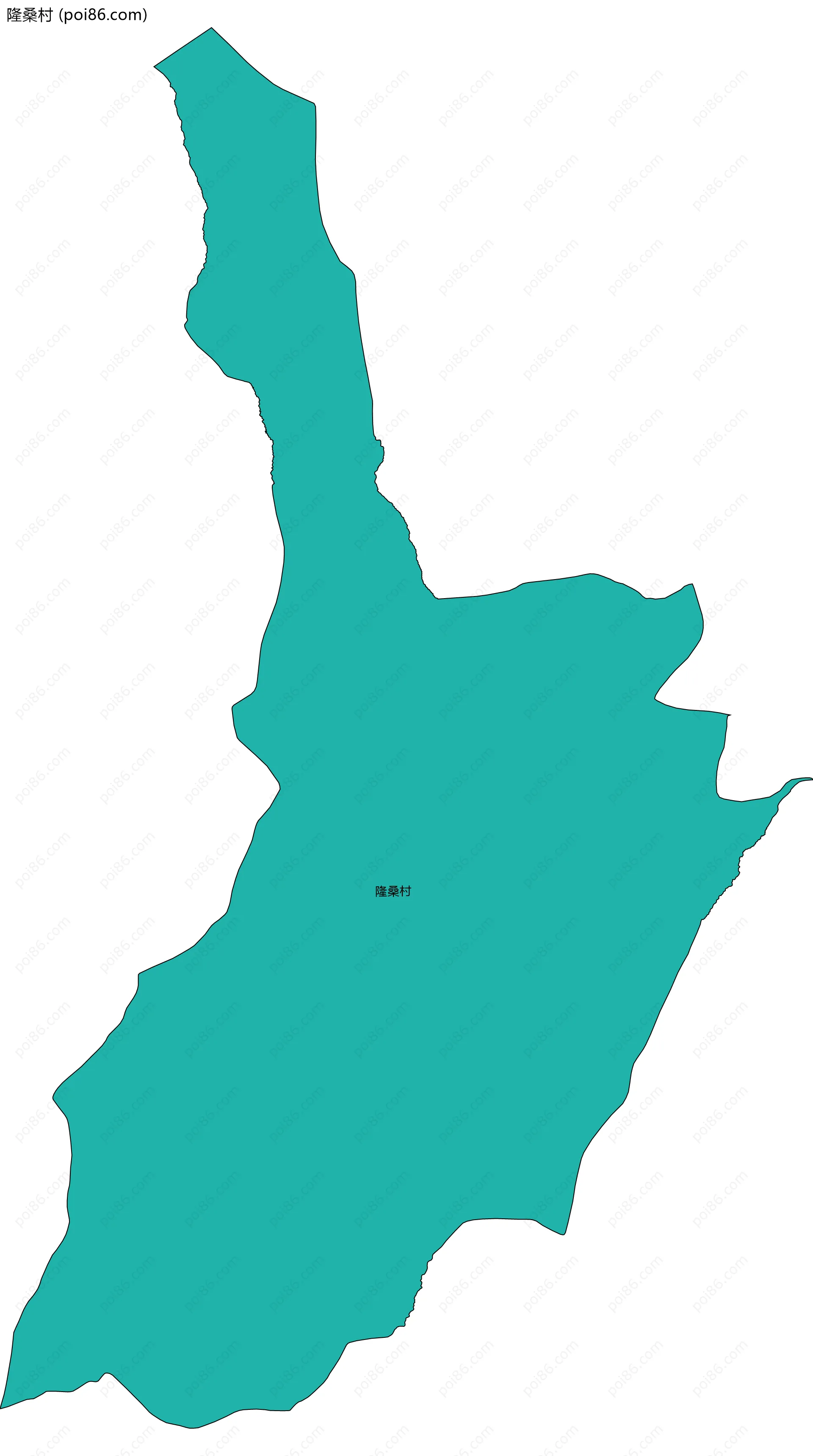 隆桑村边界地图