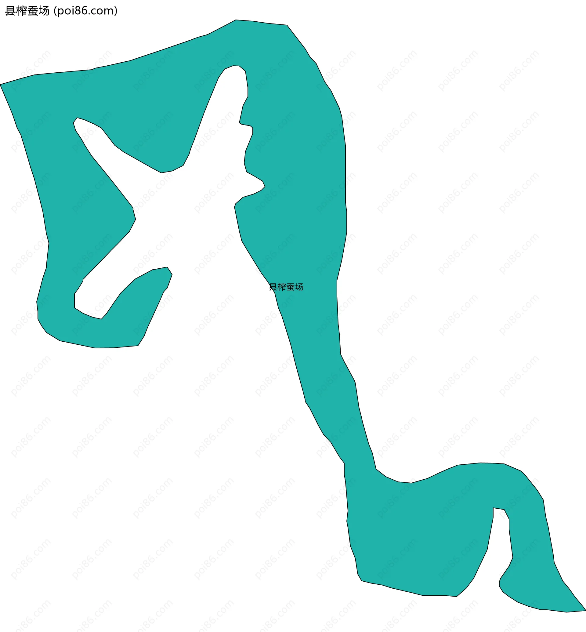 县榨蚕场边界地图