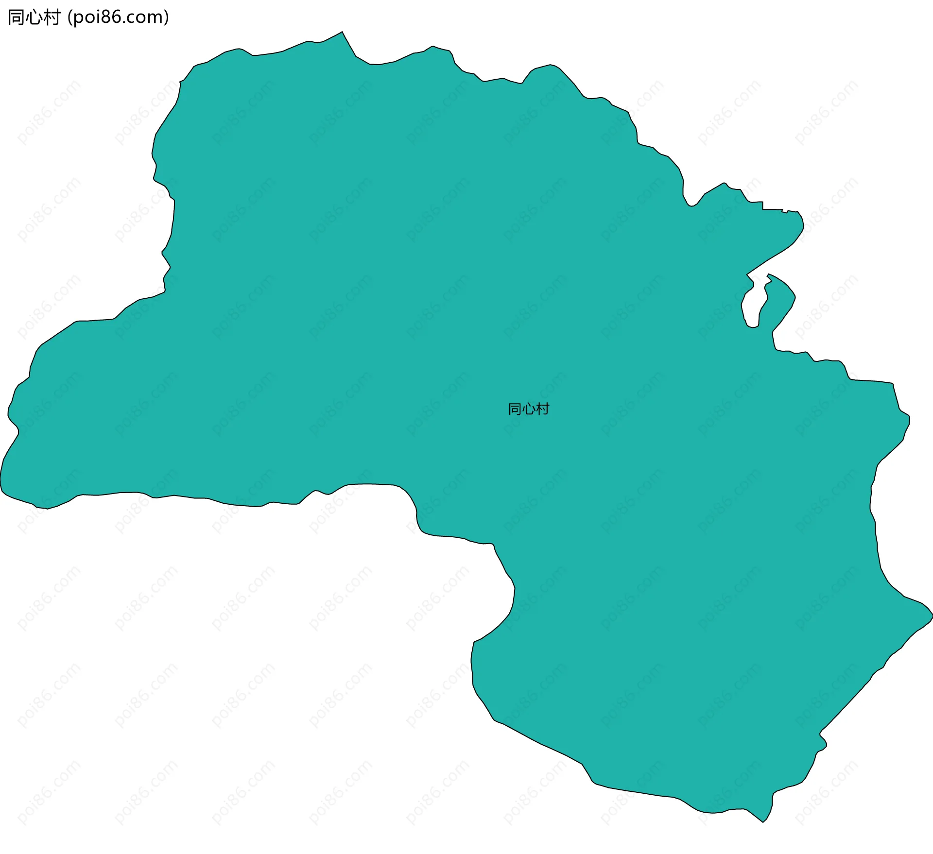 同心村边界地图