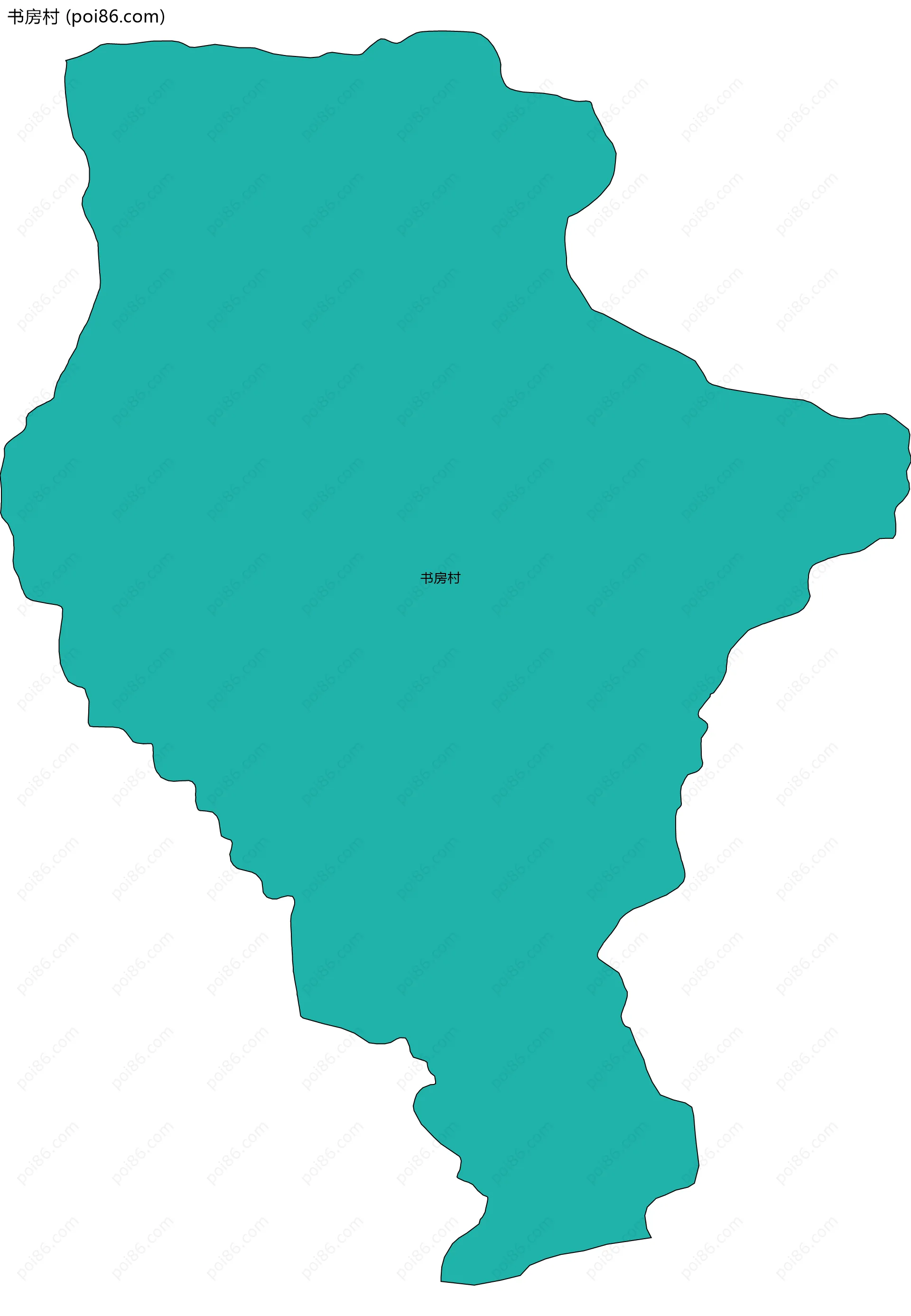 书房村边界地图