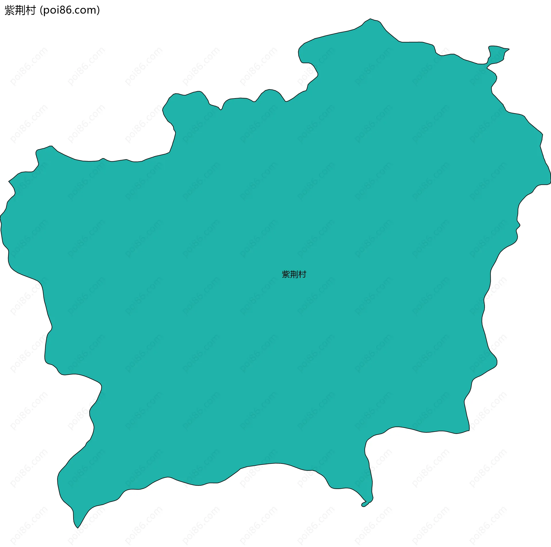 紫荆村边界地图