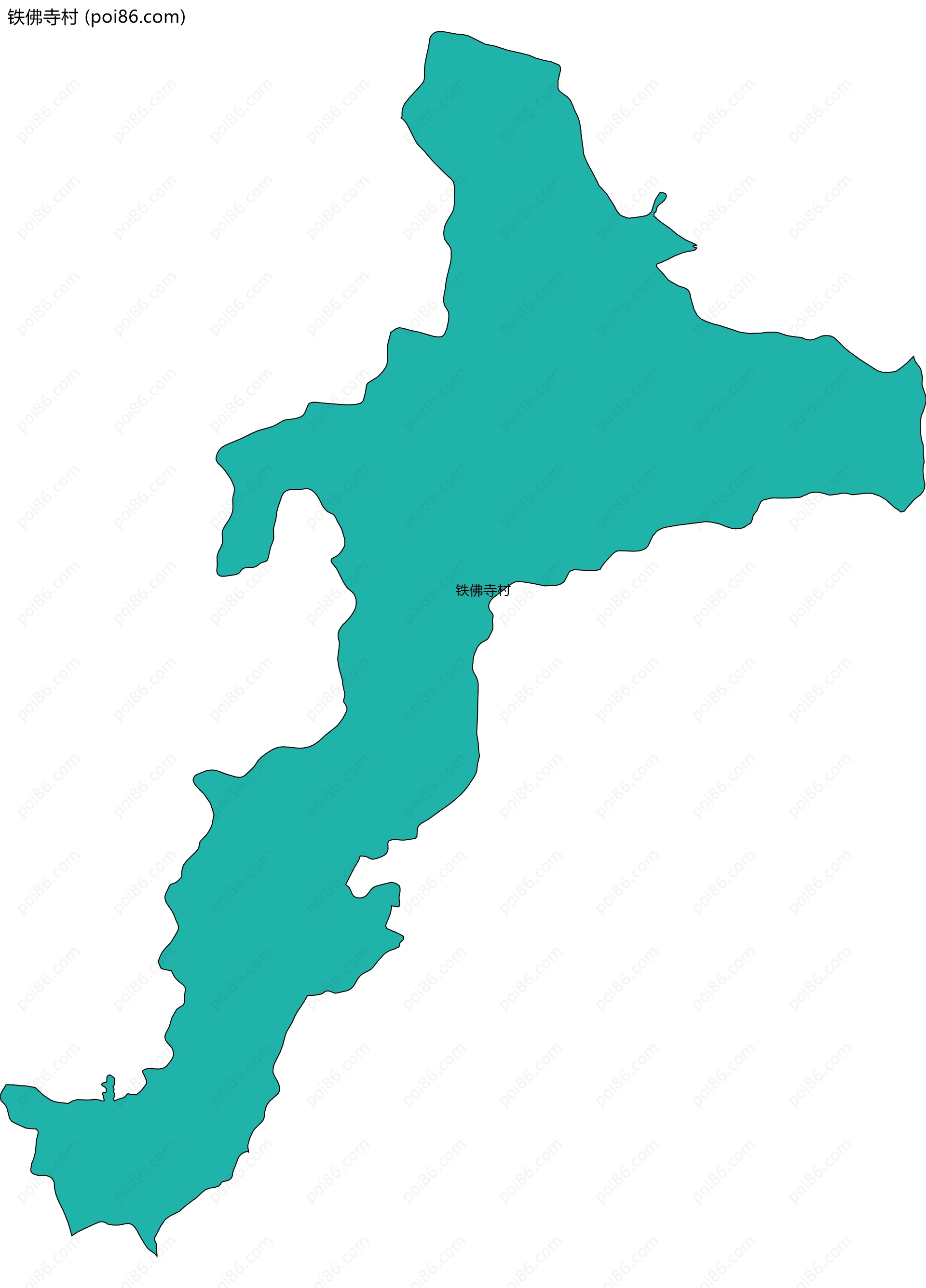 铁佛寺村边界地图