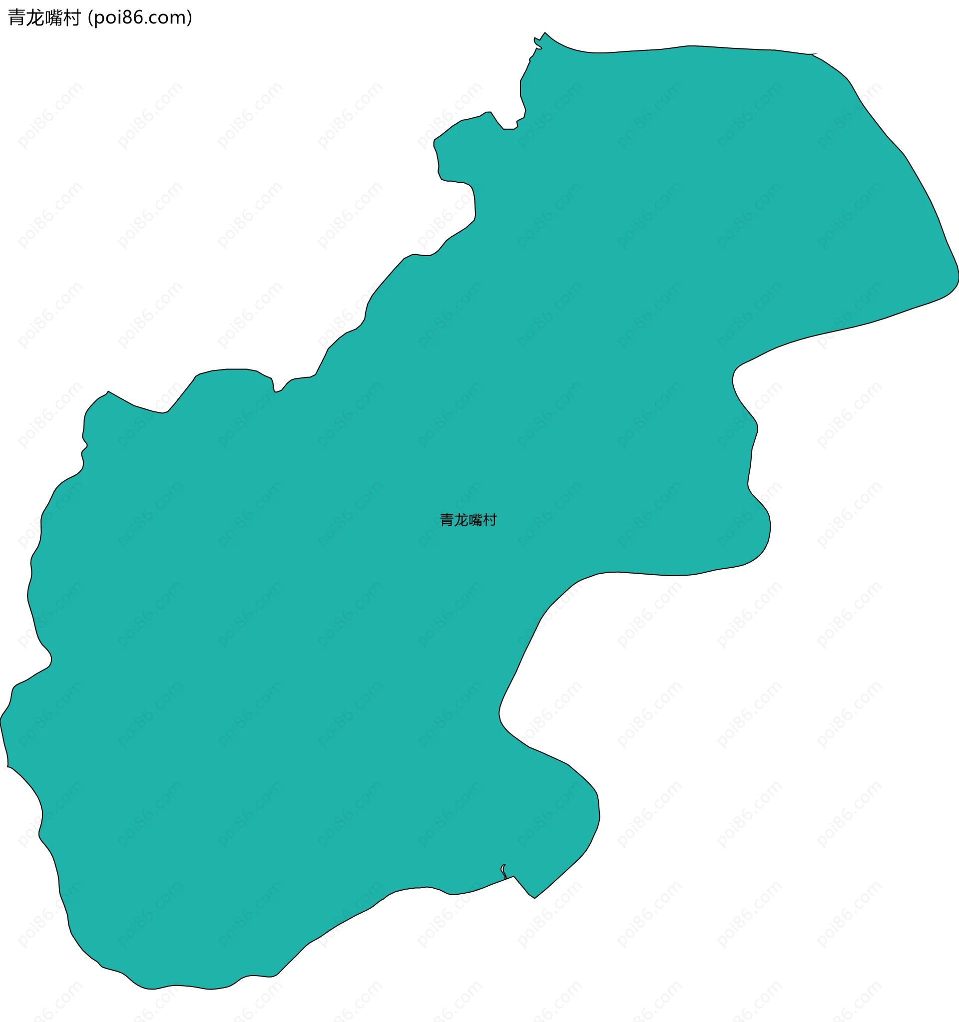 青龙嘴村边界地图