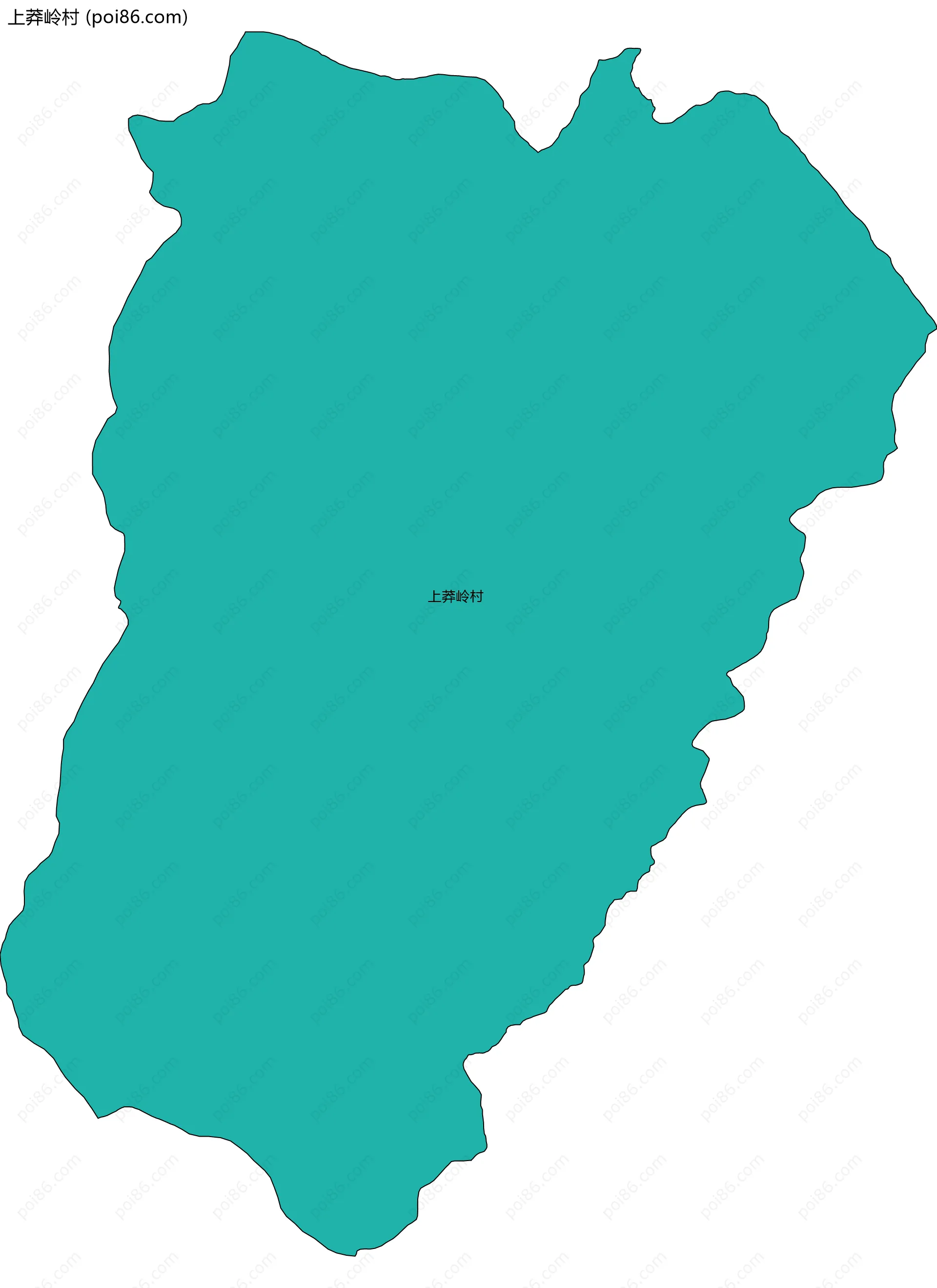 上莽岭村边界地图