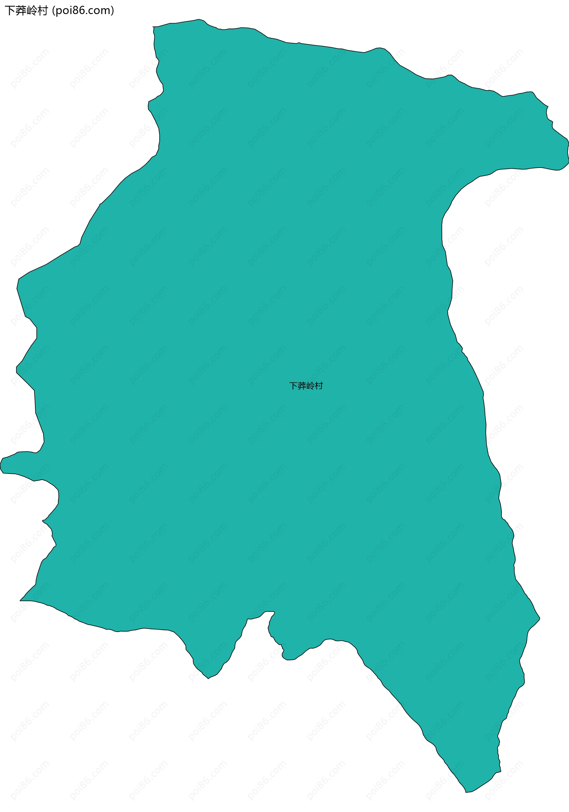 下莽岭村边界地图