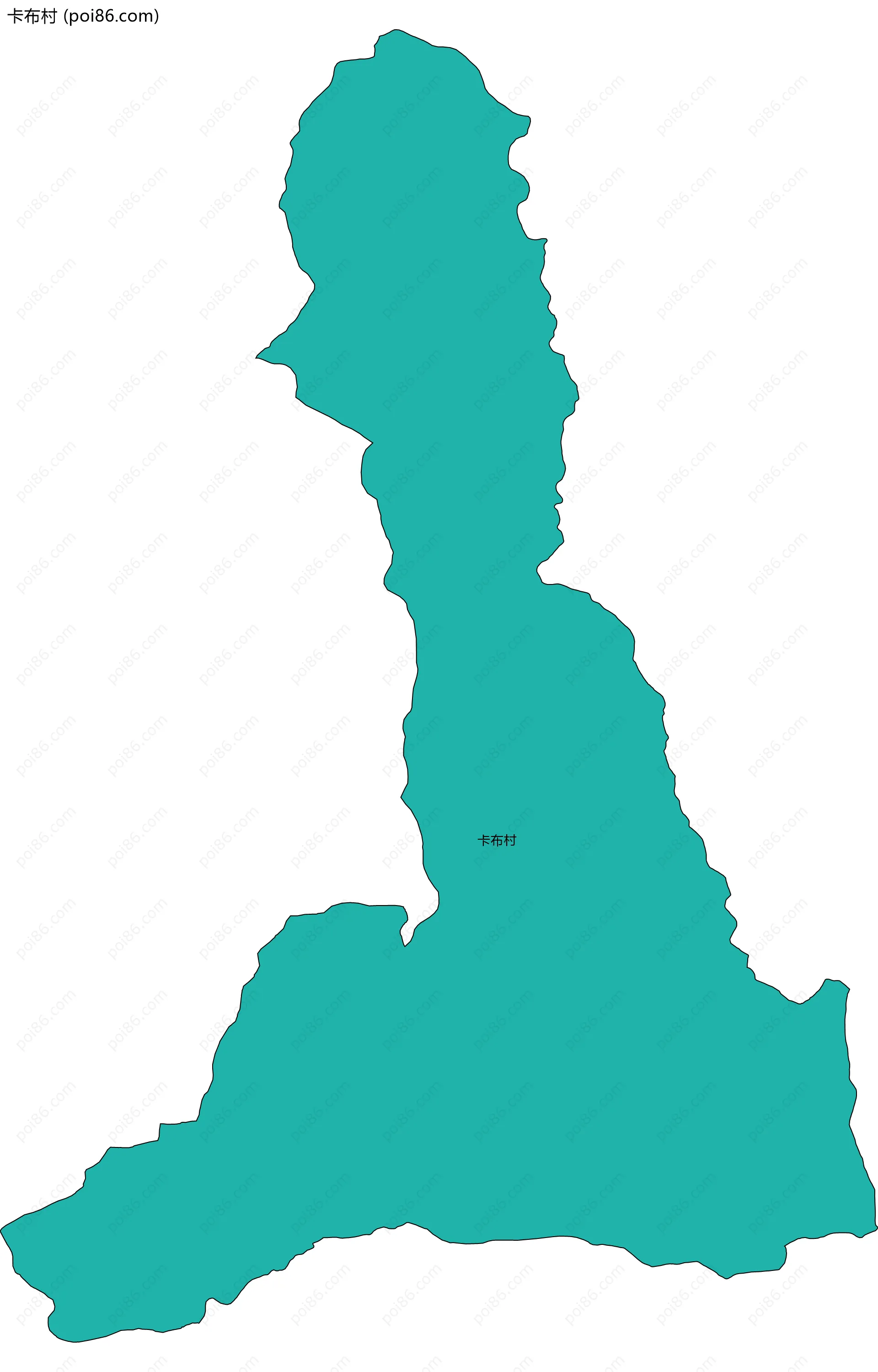 卡布村边界地图