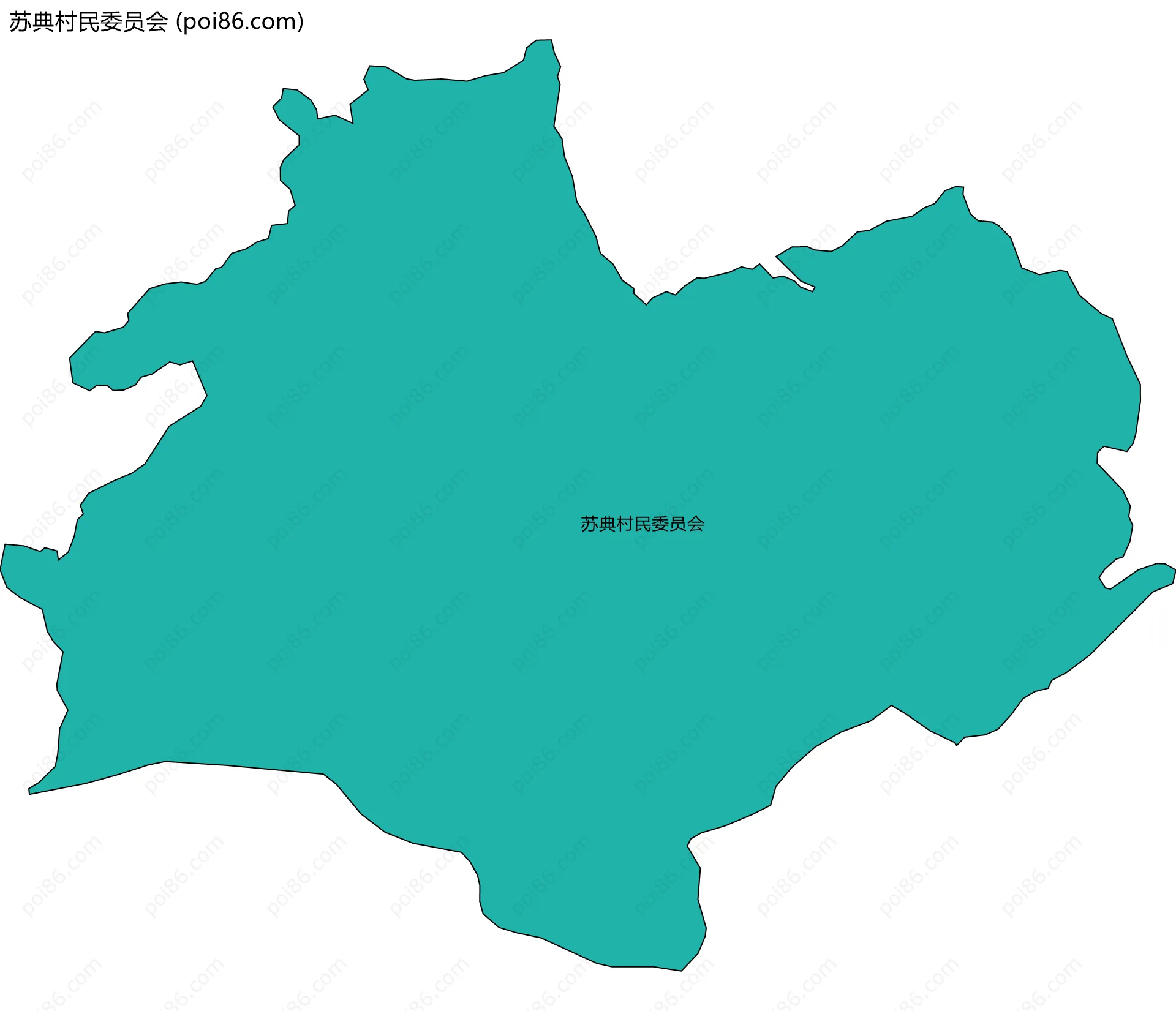 苏典村民委员会边界地图