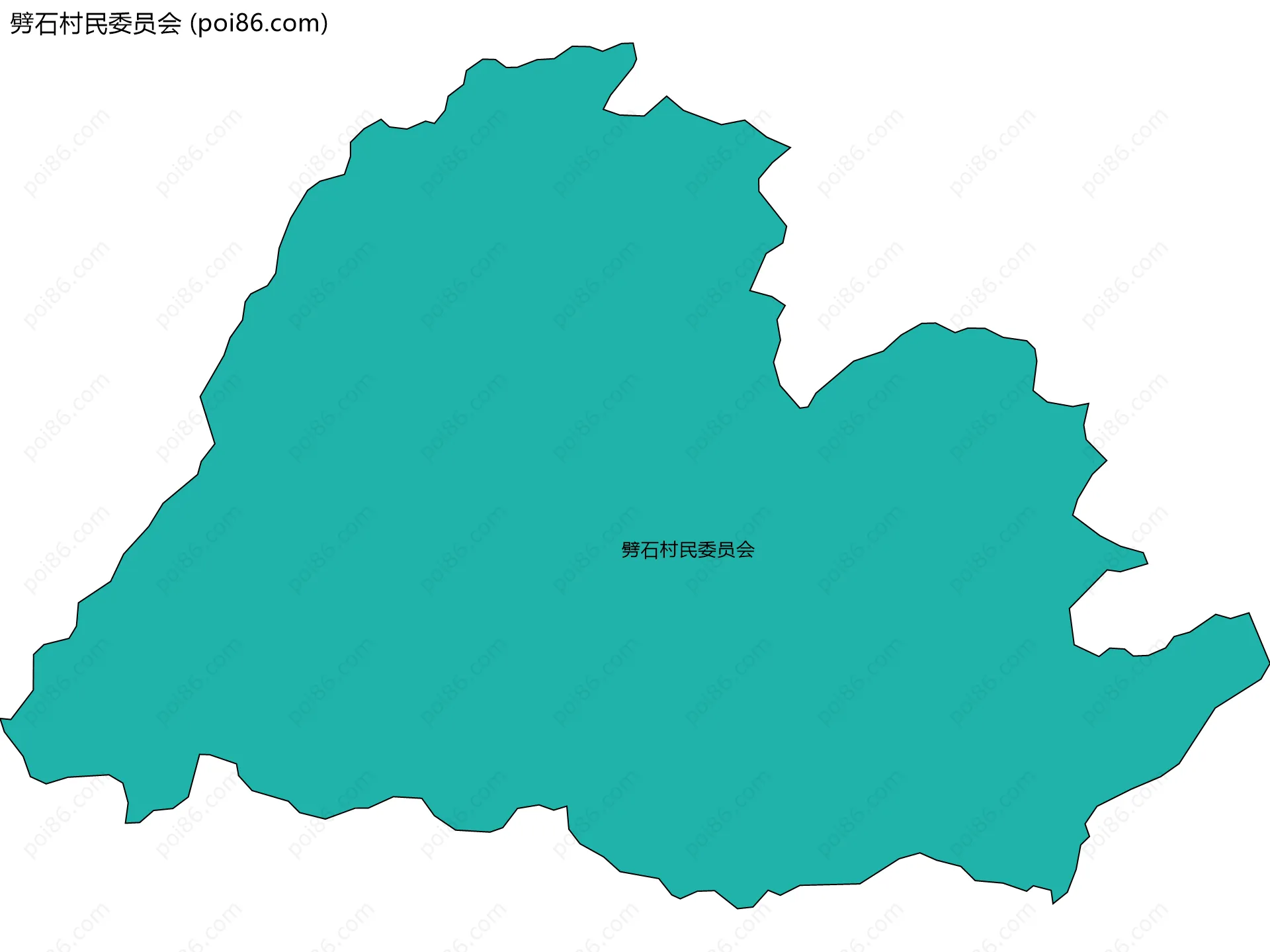 劈石村民委员会边界地图