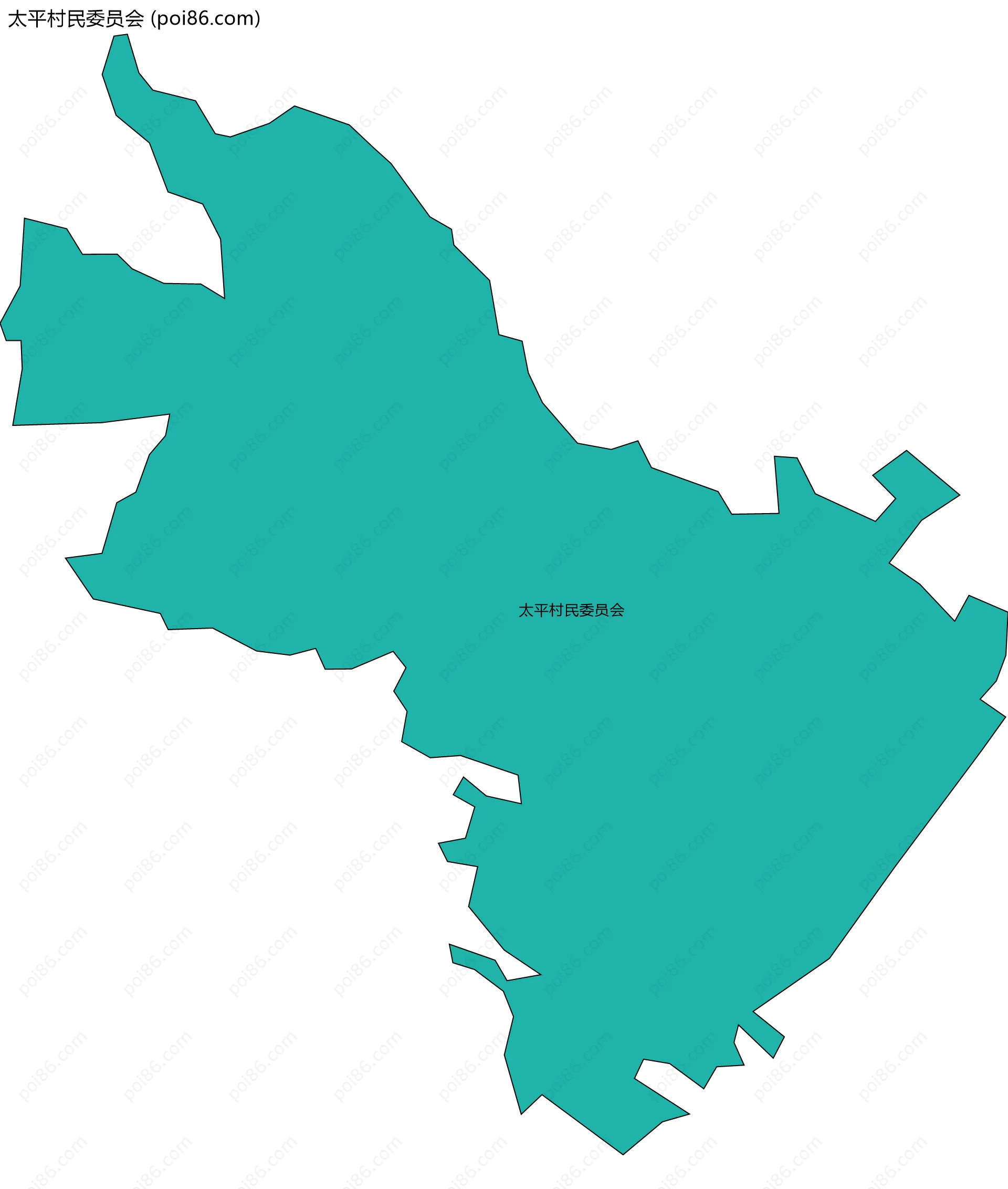 太平村民委员会边界地图