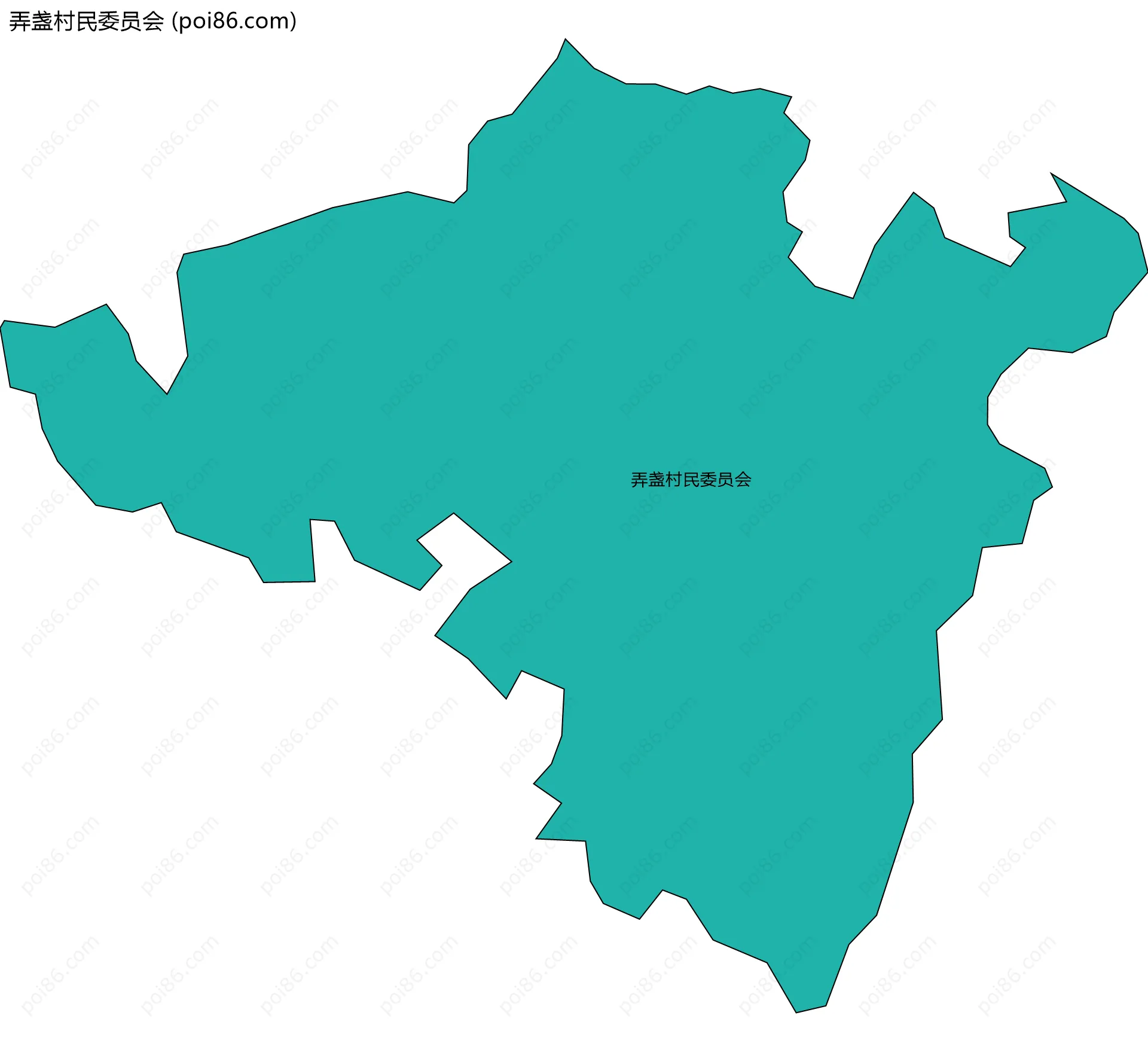 弄盏村民委员会边界地图