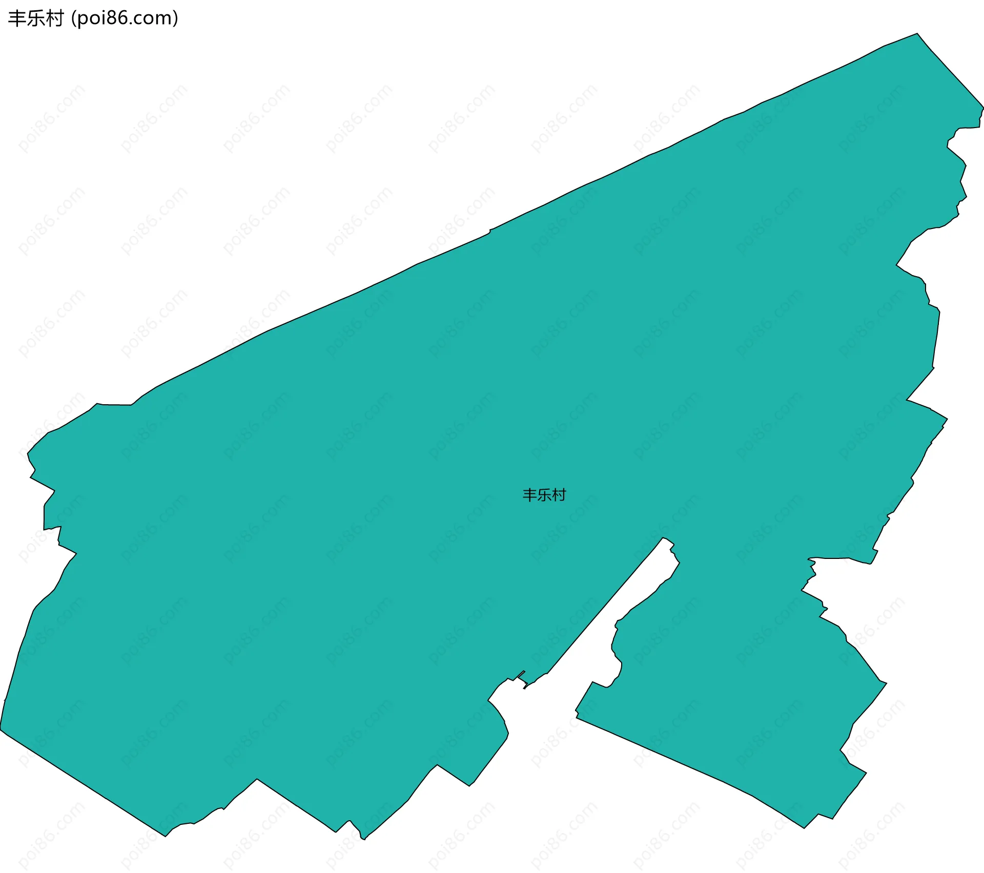 丰乐村边界地图