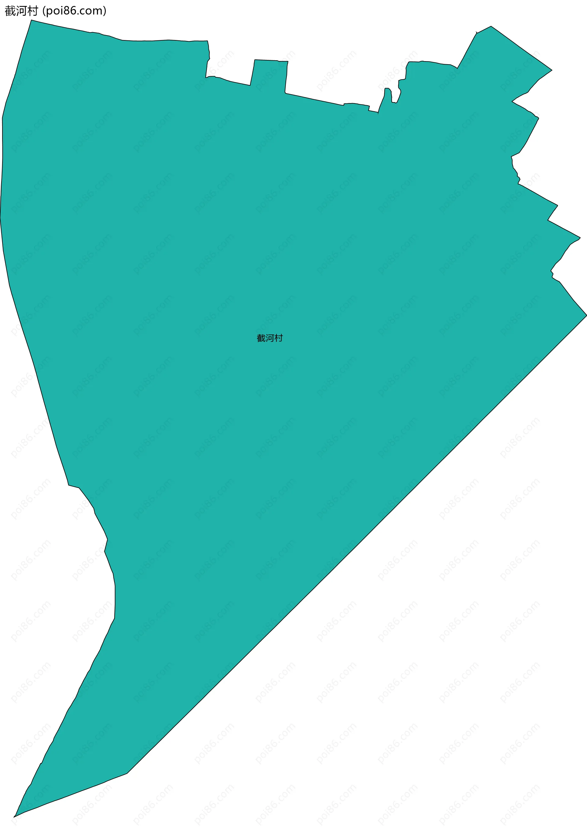 截河村边界地图