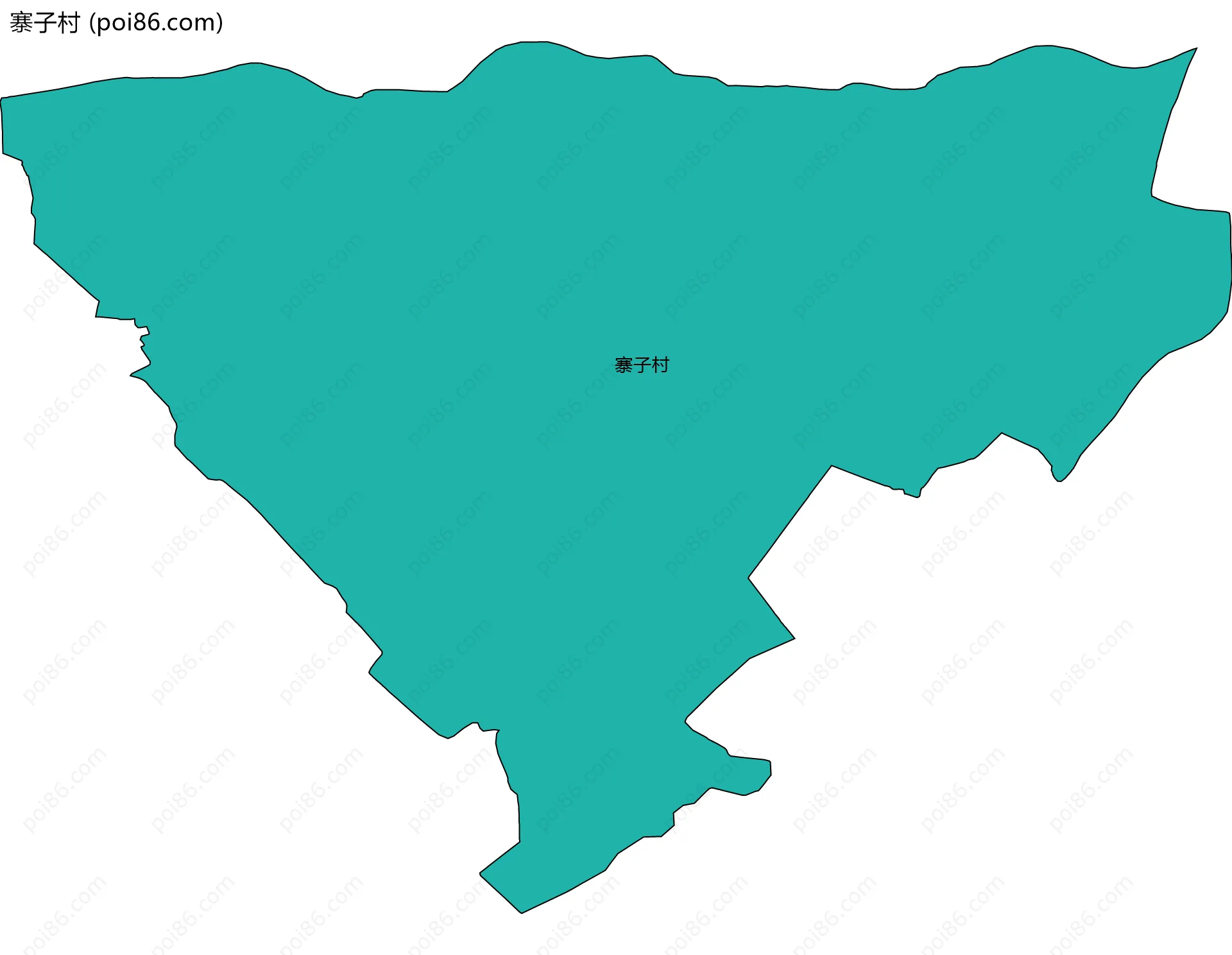 寨子村边界地图