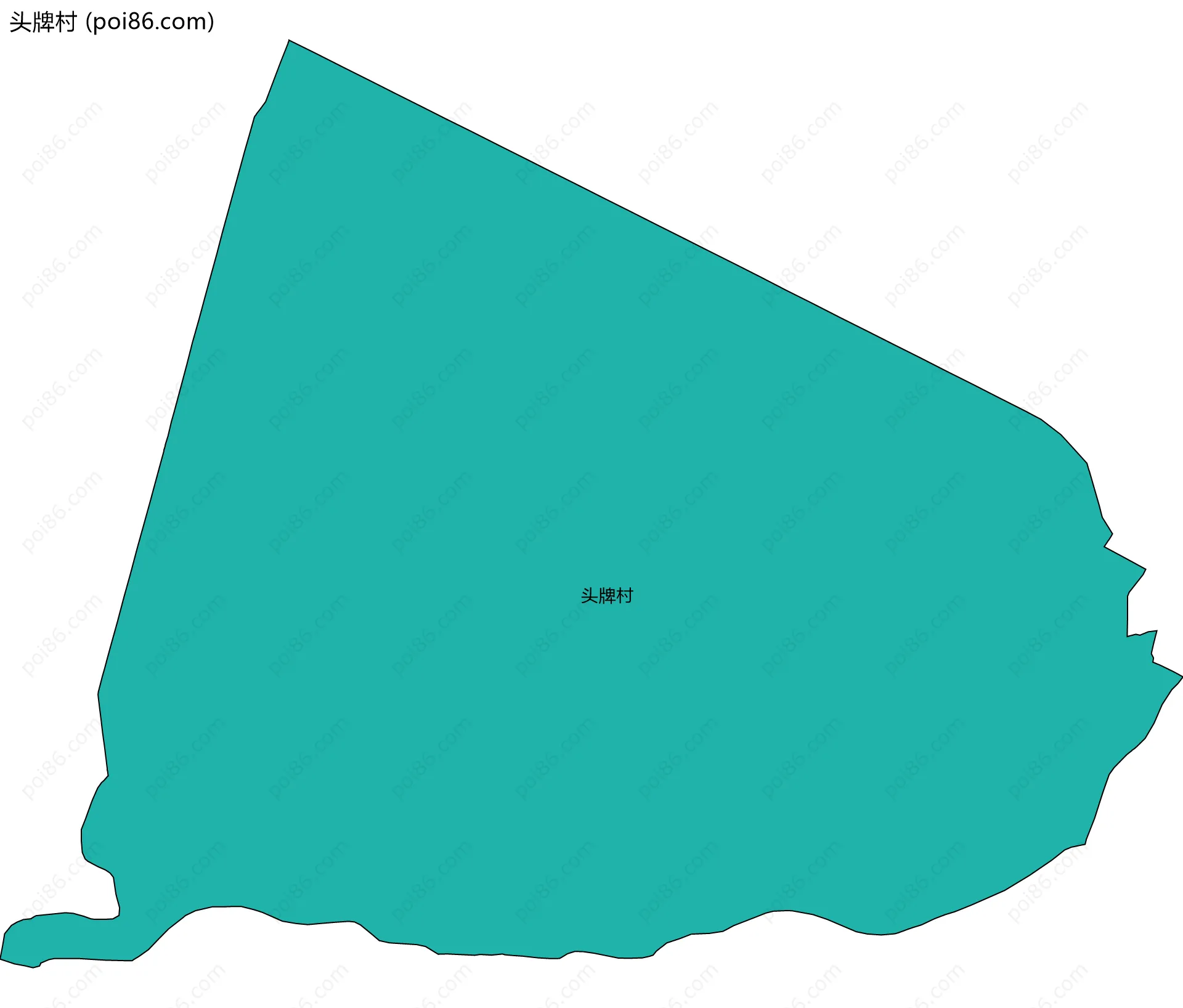 头牌村边界地图