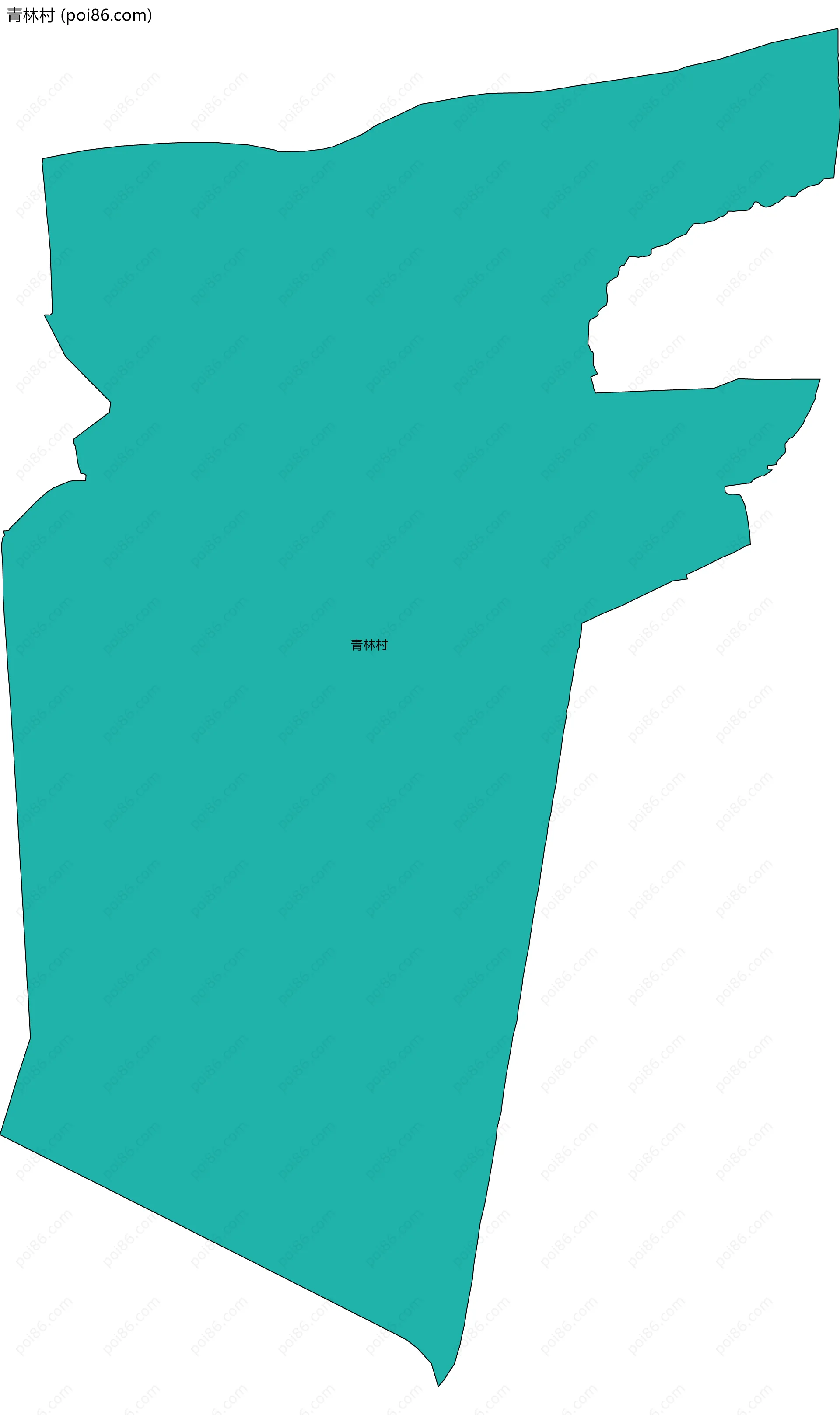青林村边界地图