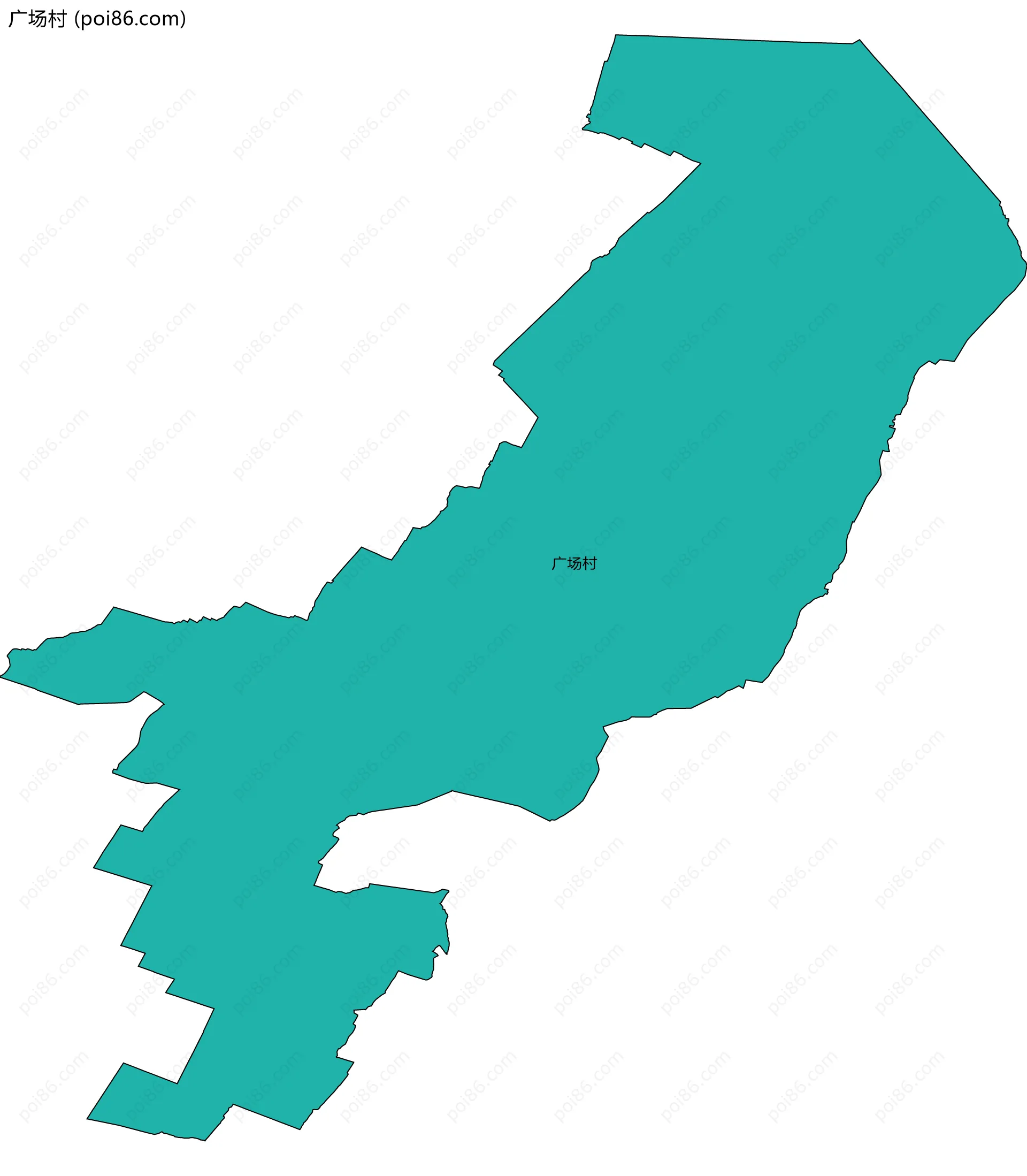 广场村边界地图