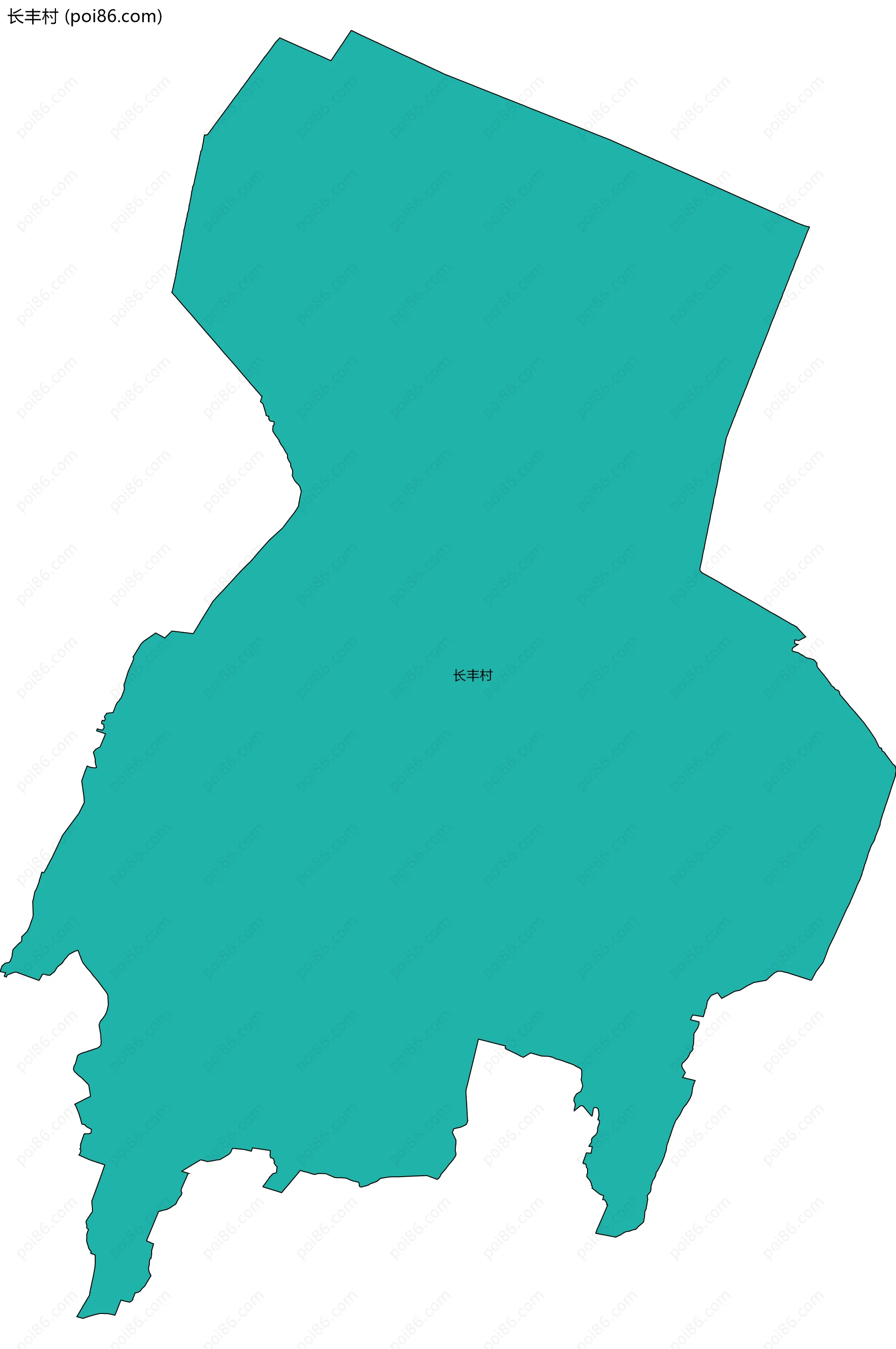 长丰村边界地图